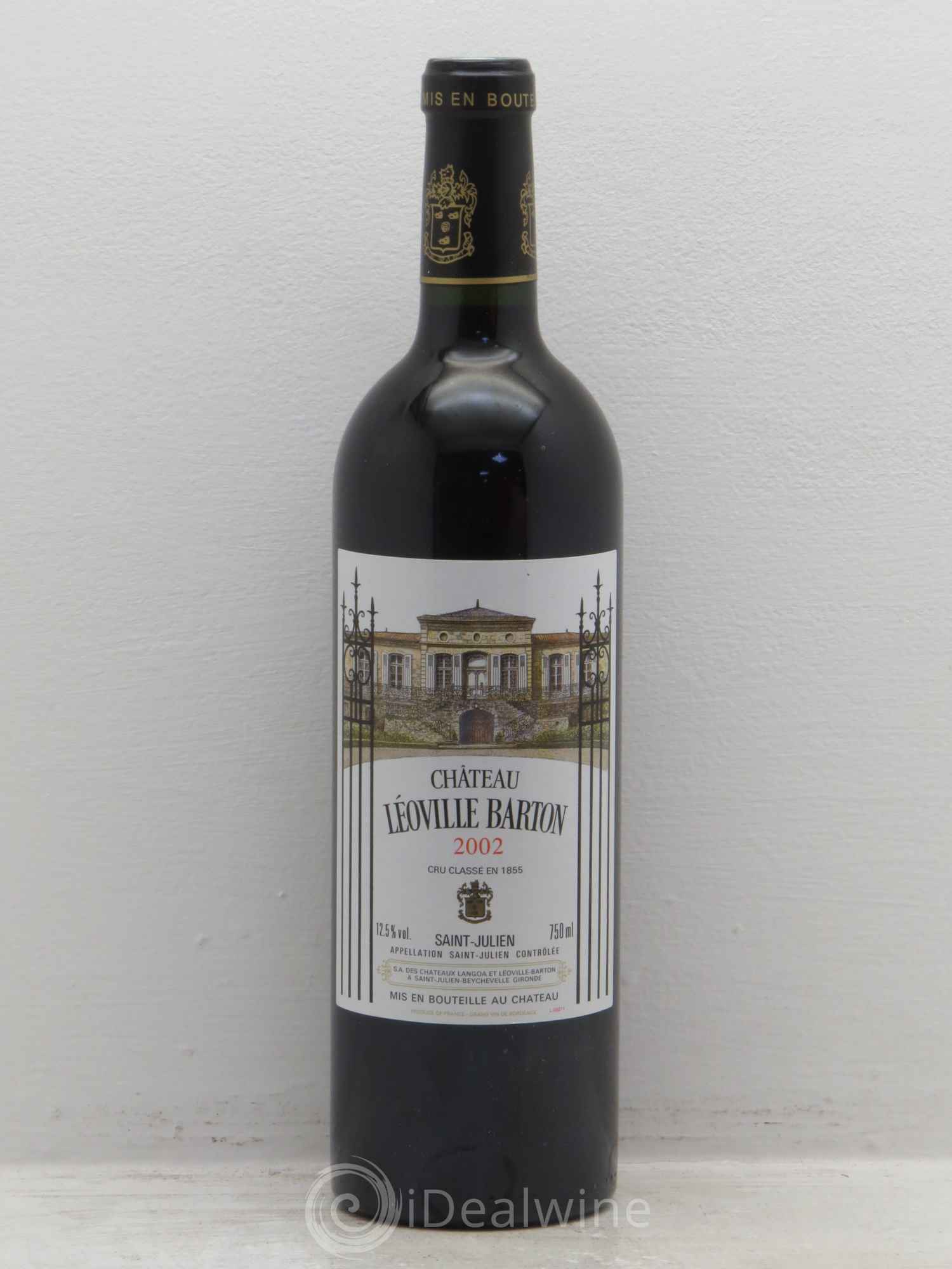 Château Léoville Barton 2ème Grand Cru Classé 2002 - Lot de 1 bouteille - 0