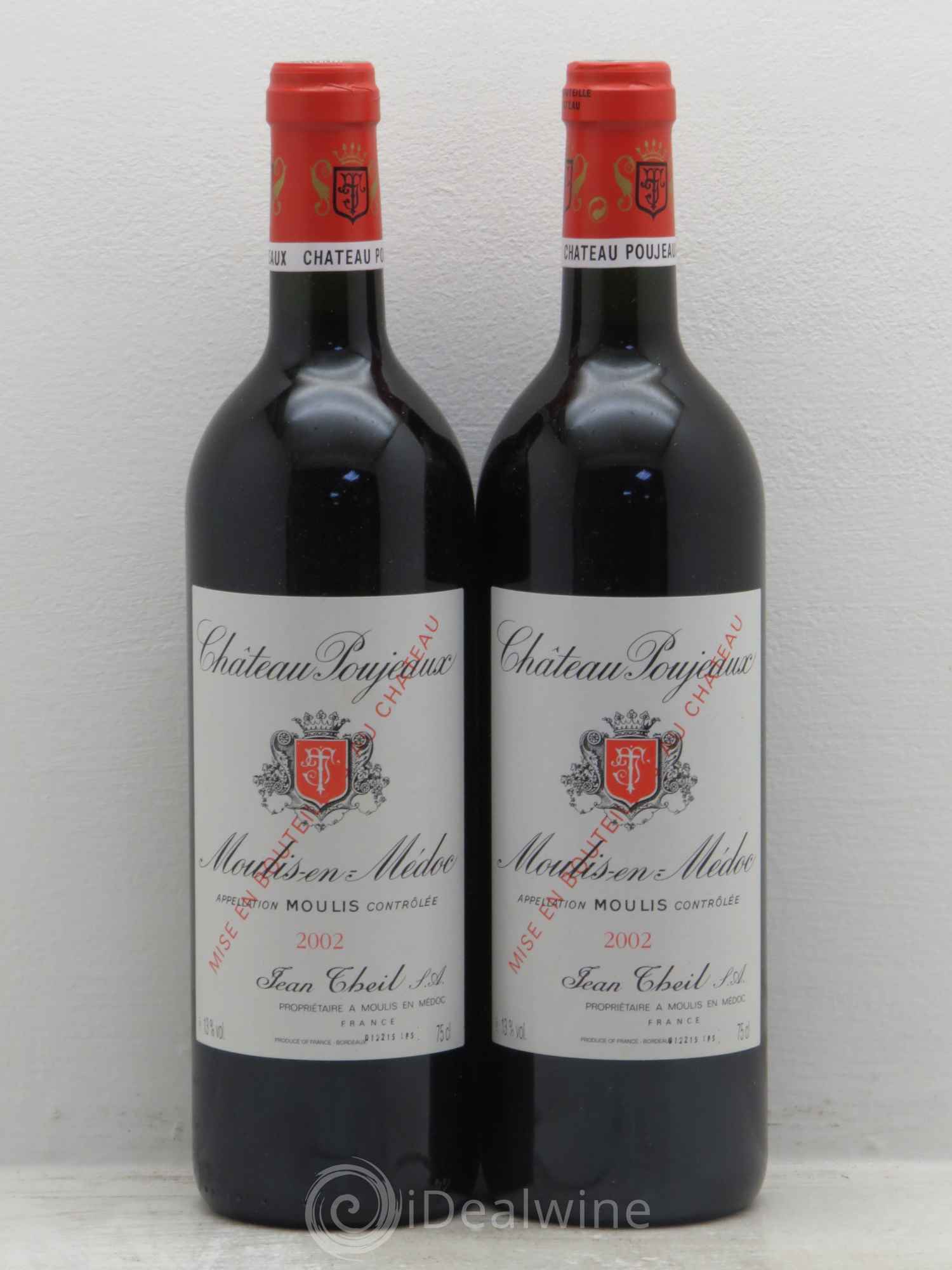 Château Poujeaux 2002 - Lot de 2 bouteilles - 0