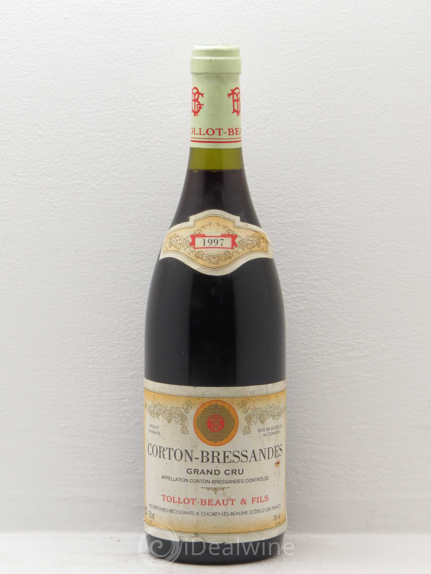 Corton-Bressandes Grand Cru Tollot Beaut (Domaine) 1997 - Lot de 1 bouteille - 0