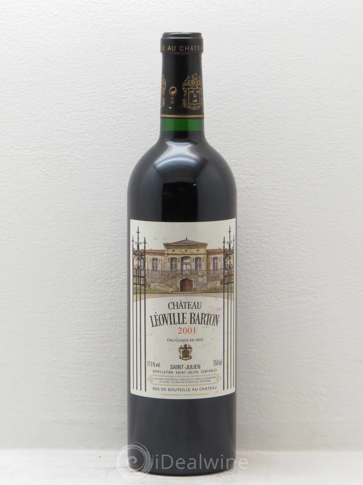 Château Léoville Barton 2ème Grand Cru Classé 2001 - Lot de 1 bouteille - 0