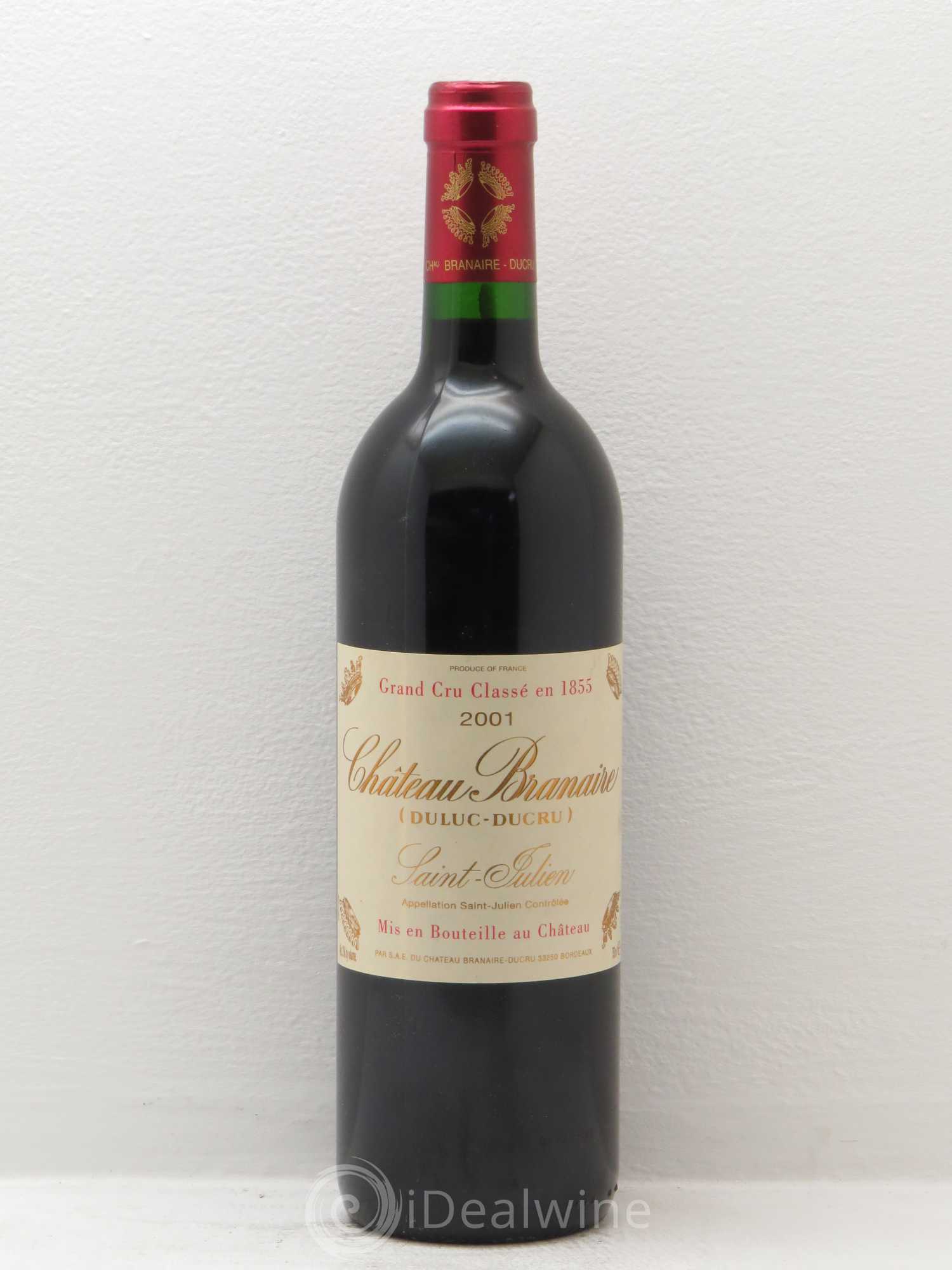 Château Branaire Ducru 4ème Grand Cru Classé 2001 - Lot de 1 bouteille - 0