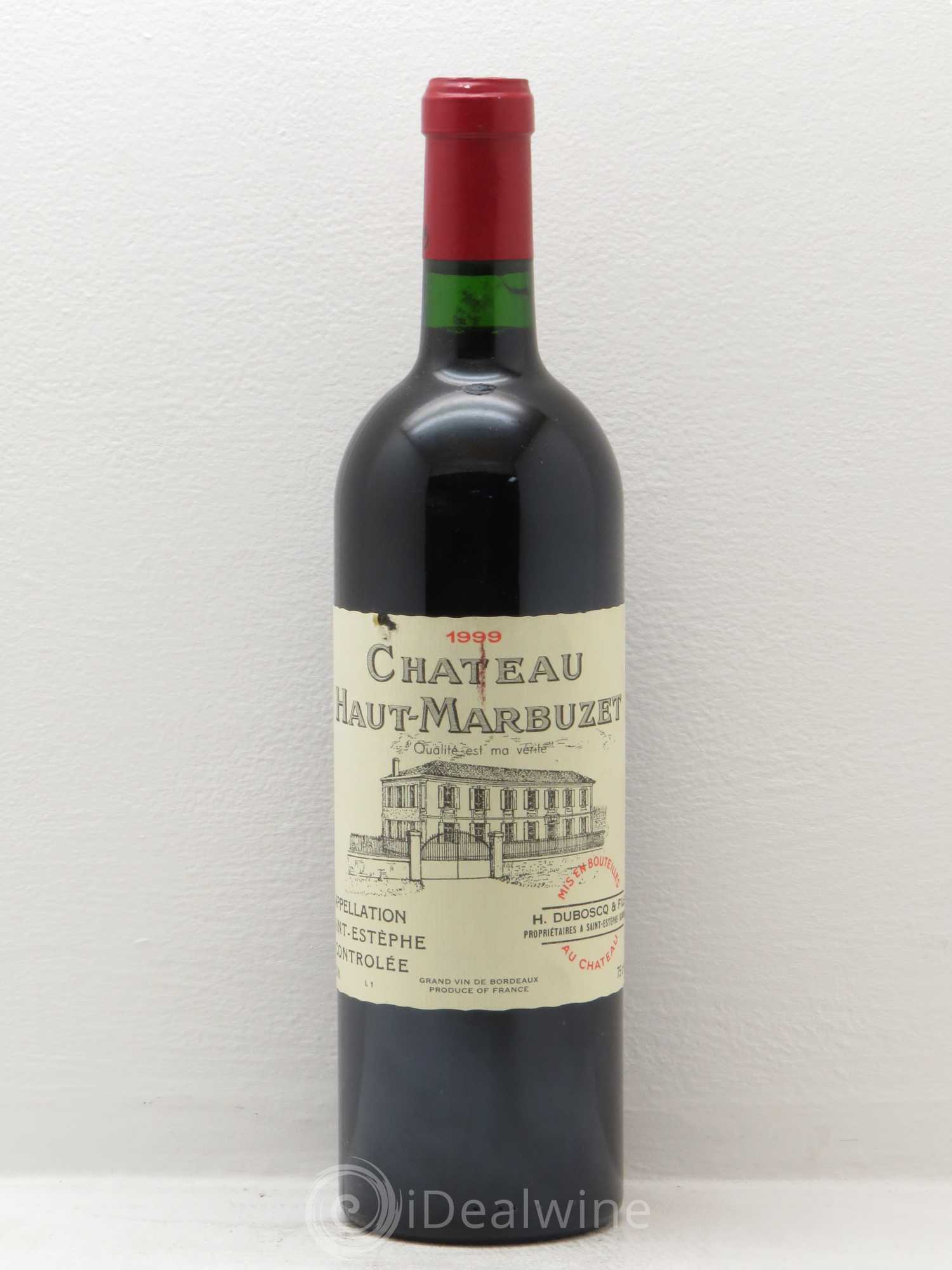 Château Haut Marbuzet 1999 - Lot de 1 bouteille - 0