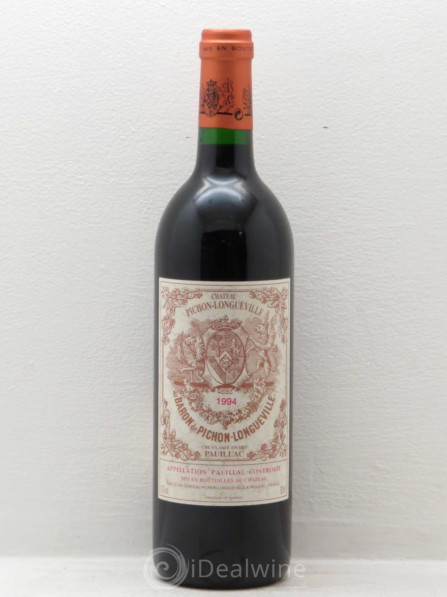 Pichon Longueville Baron 2ème Grand Cru Classé 1994 - Lot de 1 bouteille - 0