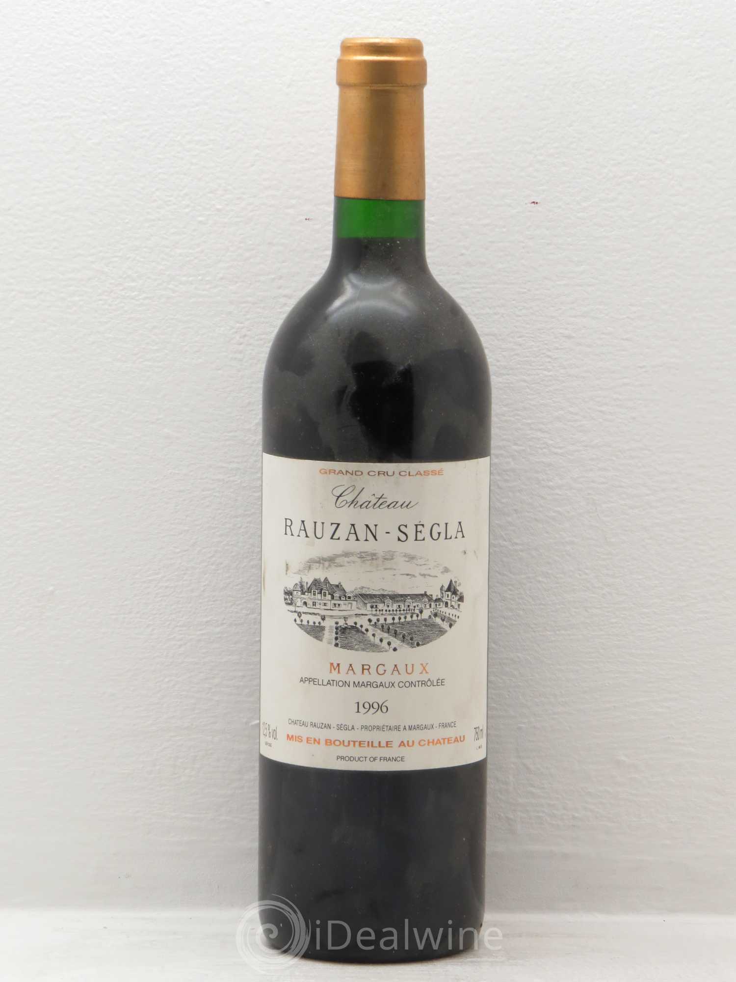 Château Rauzan Ségla Grand Cru Classé 1996 - Lot de 1 bouteille - 0