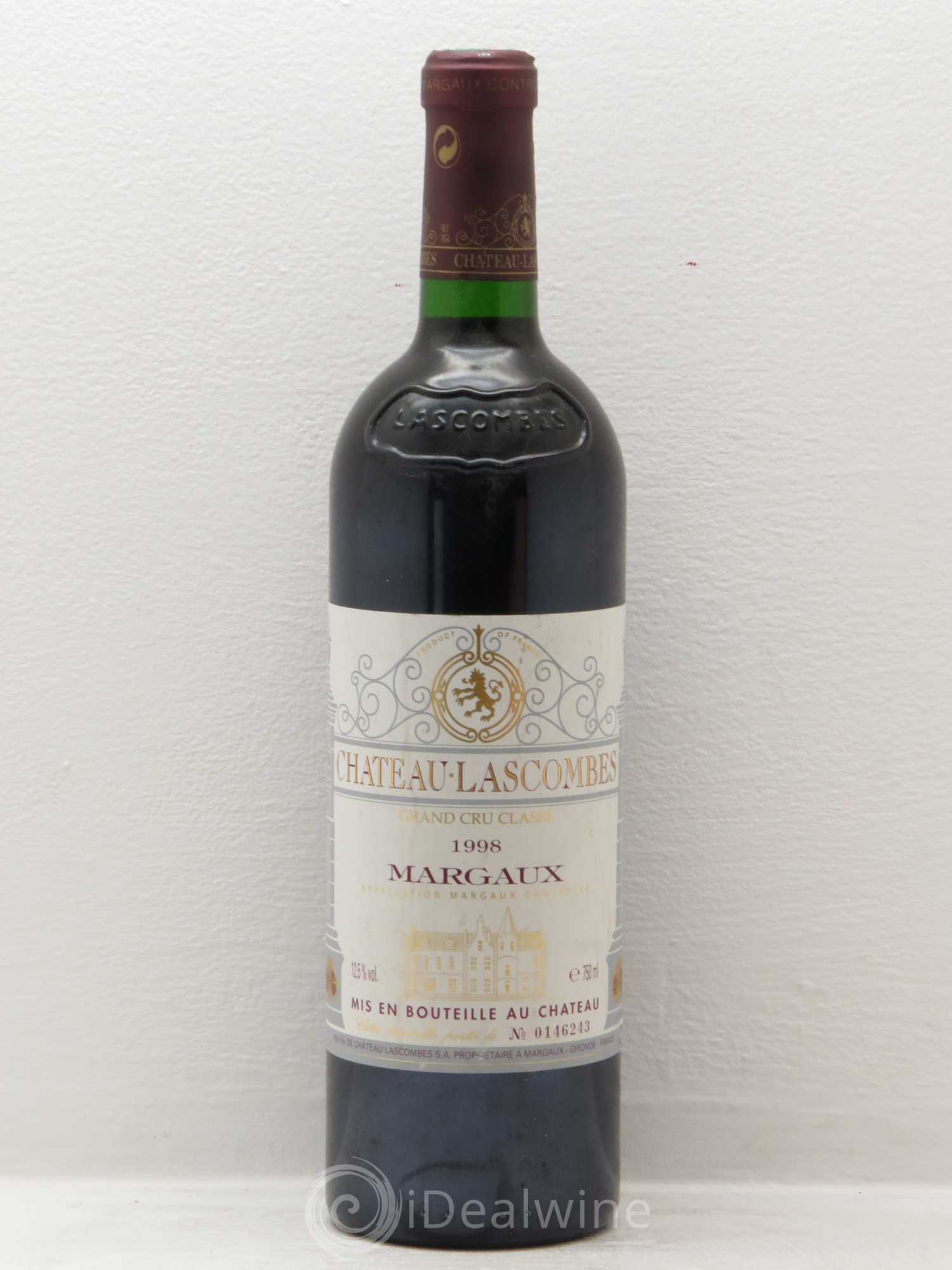 Château Lascombes 2ème Grand Cru Classé 1998 - Lot de 1 bouteille - 0