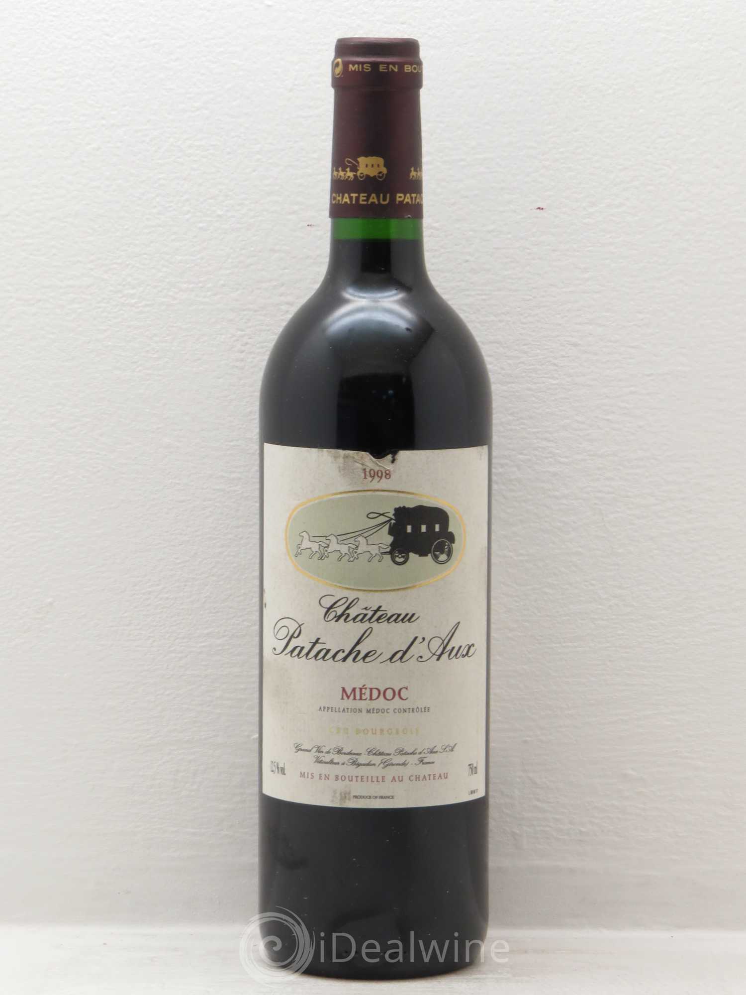 Château Patache d'Aux Cru Bourgeois (sans prix de réserve) 1998 - Lot de 1 bouteille - 0