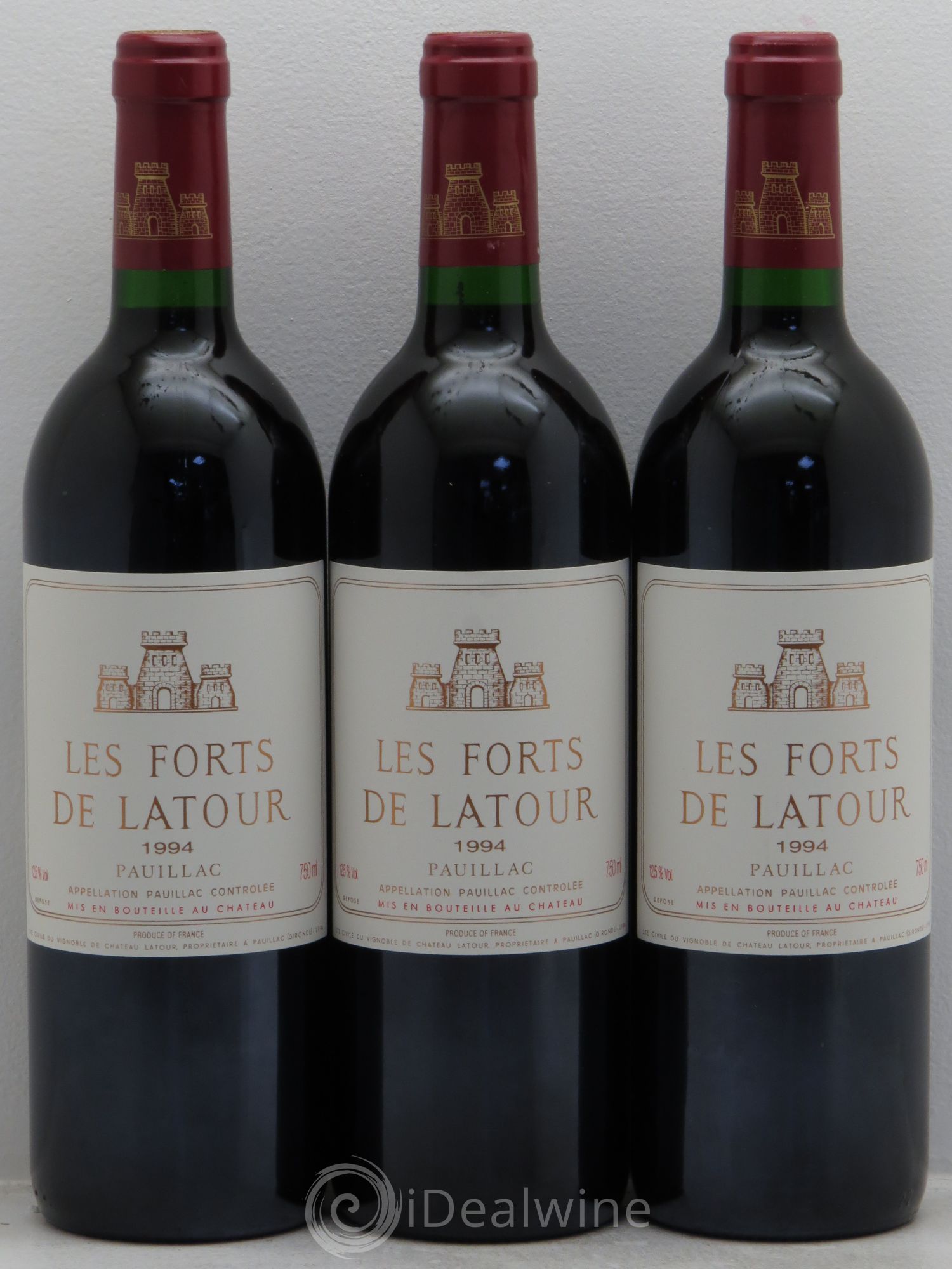 Les Forts de Latour Second Vin 1994 - Lot de 3 bouteilles - 0