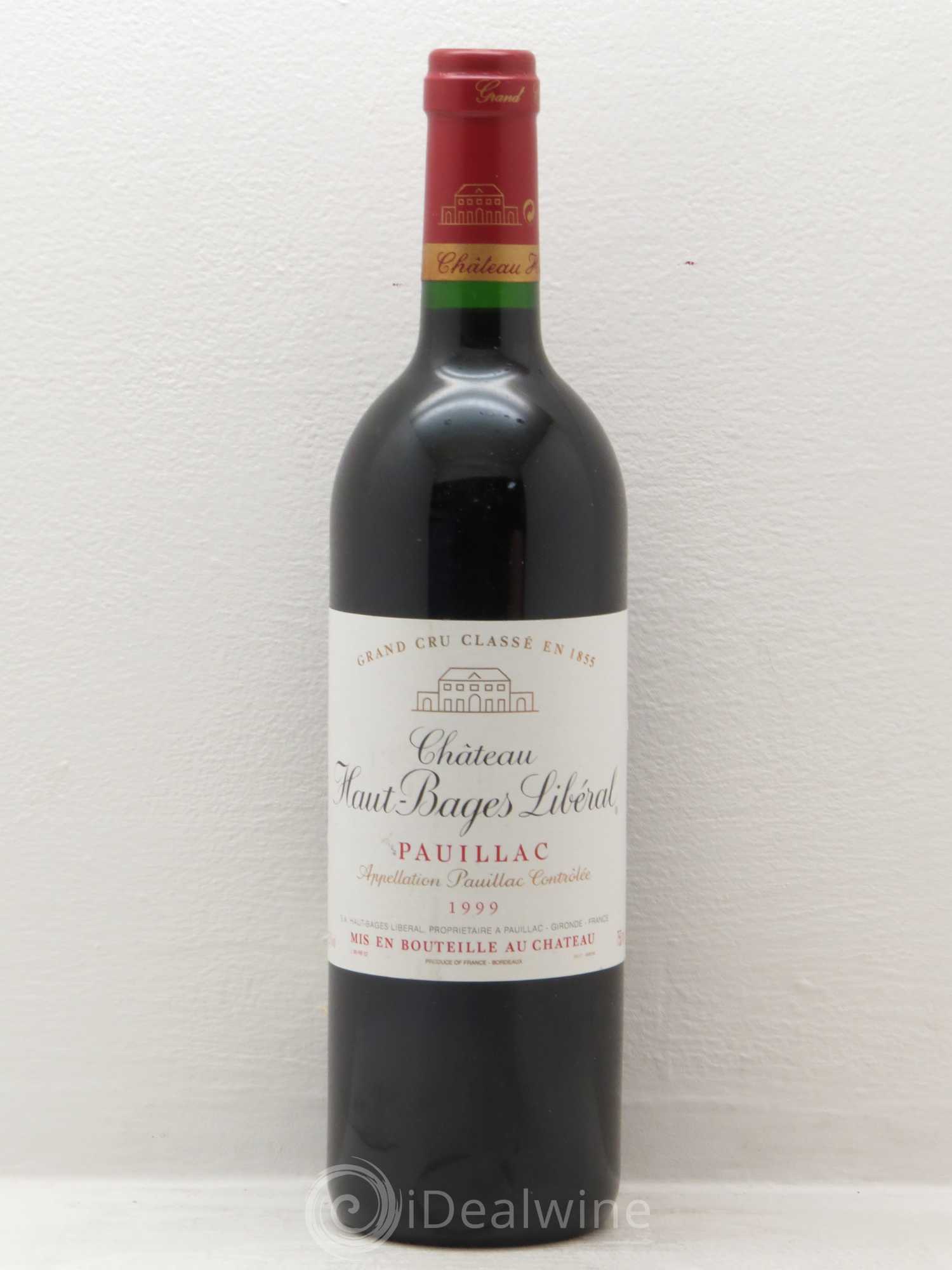 Château Haut Bages Libéral 5ème Grand Cru Classé 1999 - Lot de 1 bouteille - 0