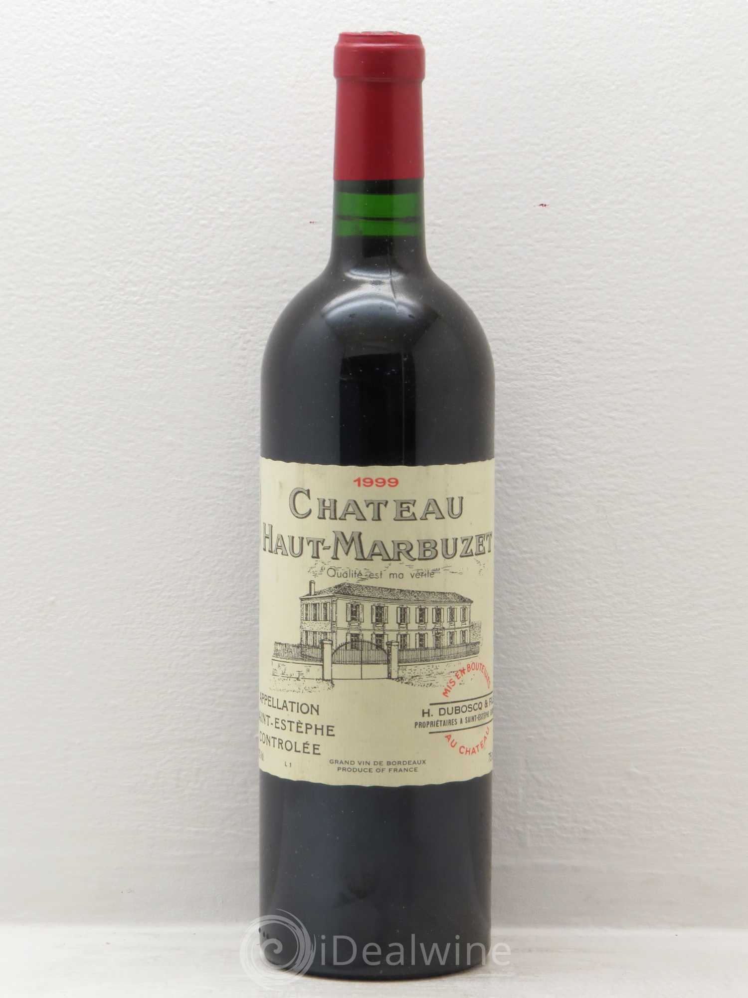 Château Haut Marbuzet 1999 - Lot de 1 bouteille - 0