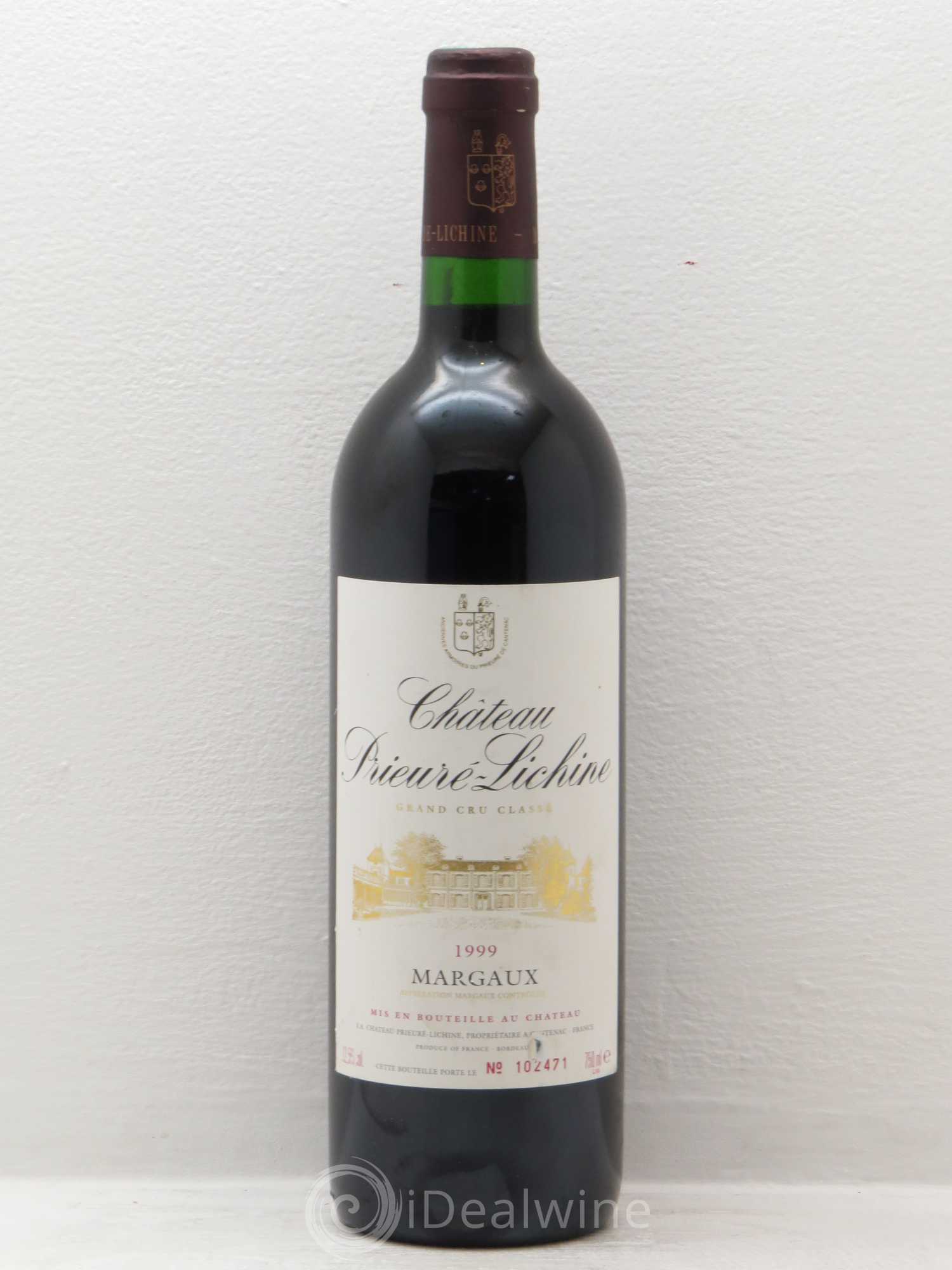 Château Prieuré Lichine 4ème Grand Cru Classé 1999 - Lot de 1 bouteille - 0