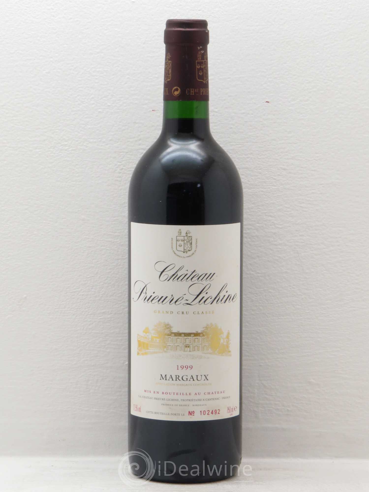 Château Prieuré Lichine 4ème Grand Cru Classé 1999 - Lot de 1 bouteille - 0