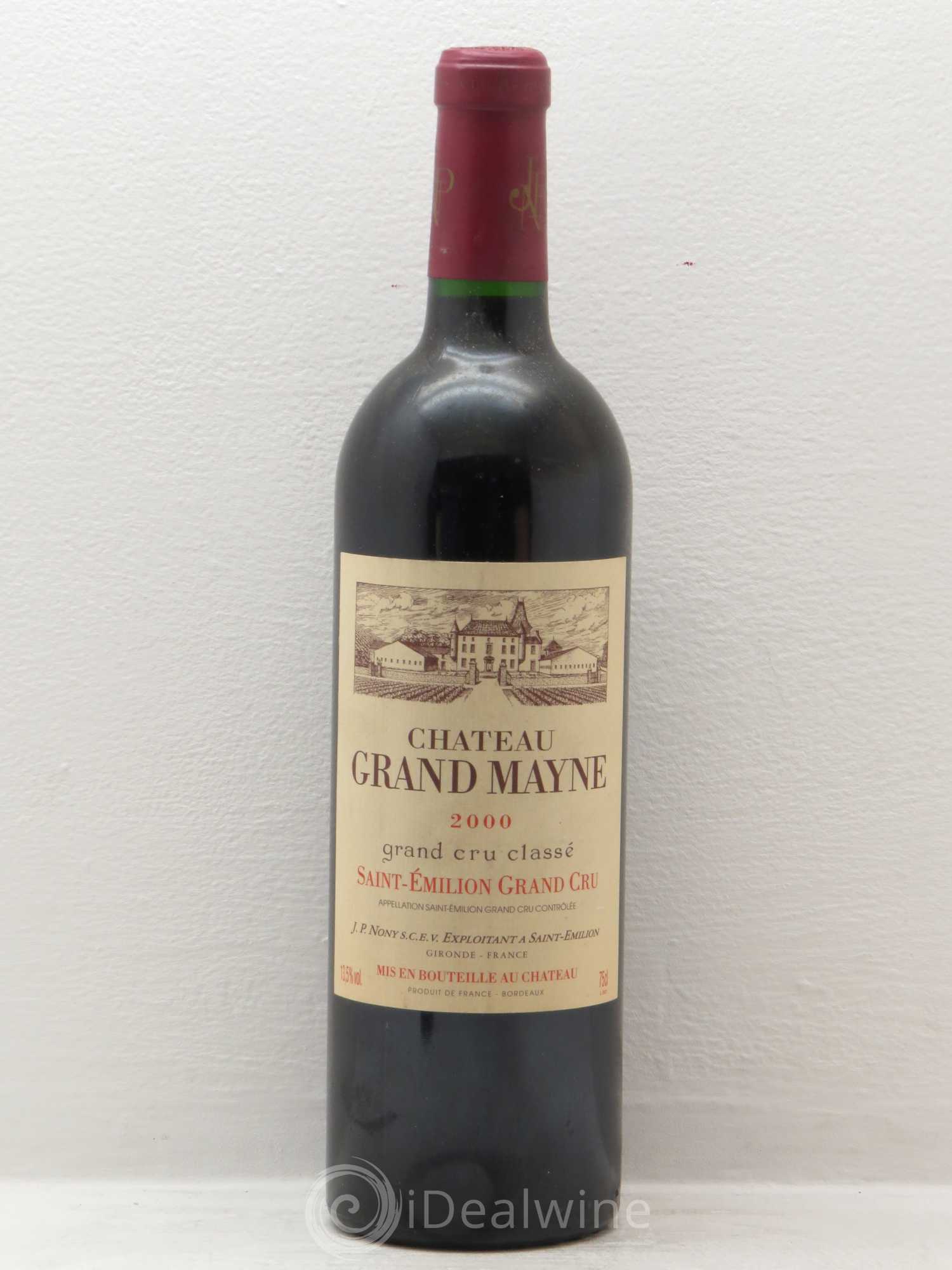 Château Grand Mayne Grand Cru Classé 2000 - Lot de 1 bouteille - 0