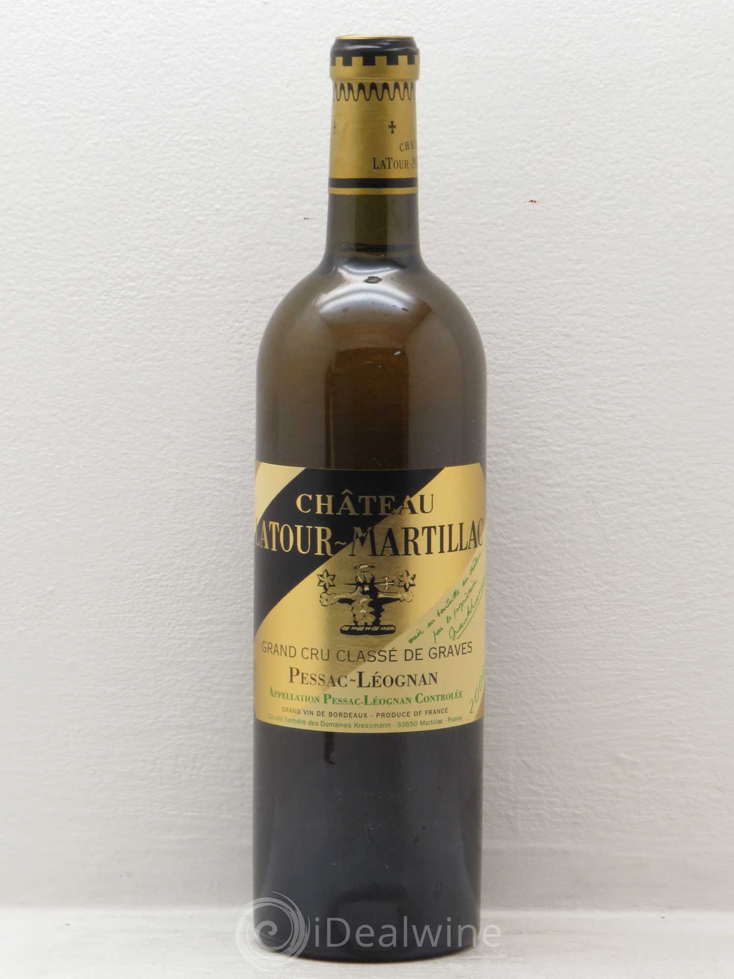 Château Latour-Martillac Cru Classé de Graves 2000 - Lot de 1 bouteille - 0