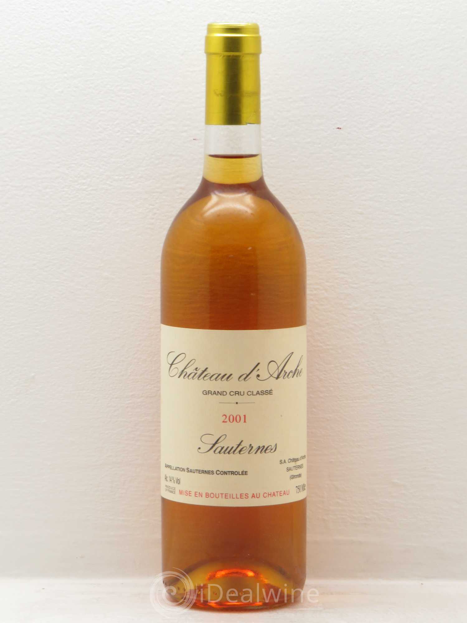 Château d' Arche 2ème Grand Cru Classé 2001 - Lotto di 1 bottiglia - 0
