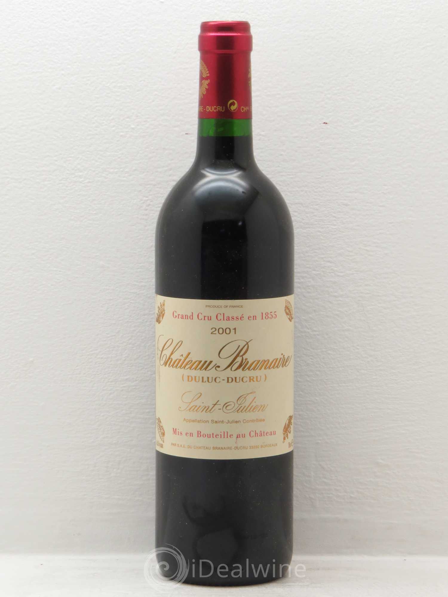 Château Branaire Ducru 4ème Grand Cru Classé 2001 - Lot de 1 bouteille - 0