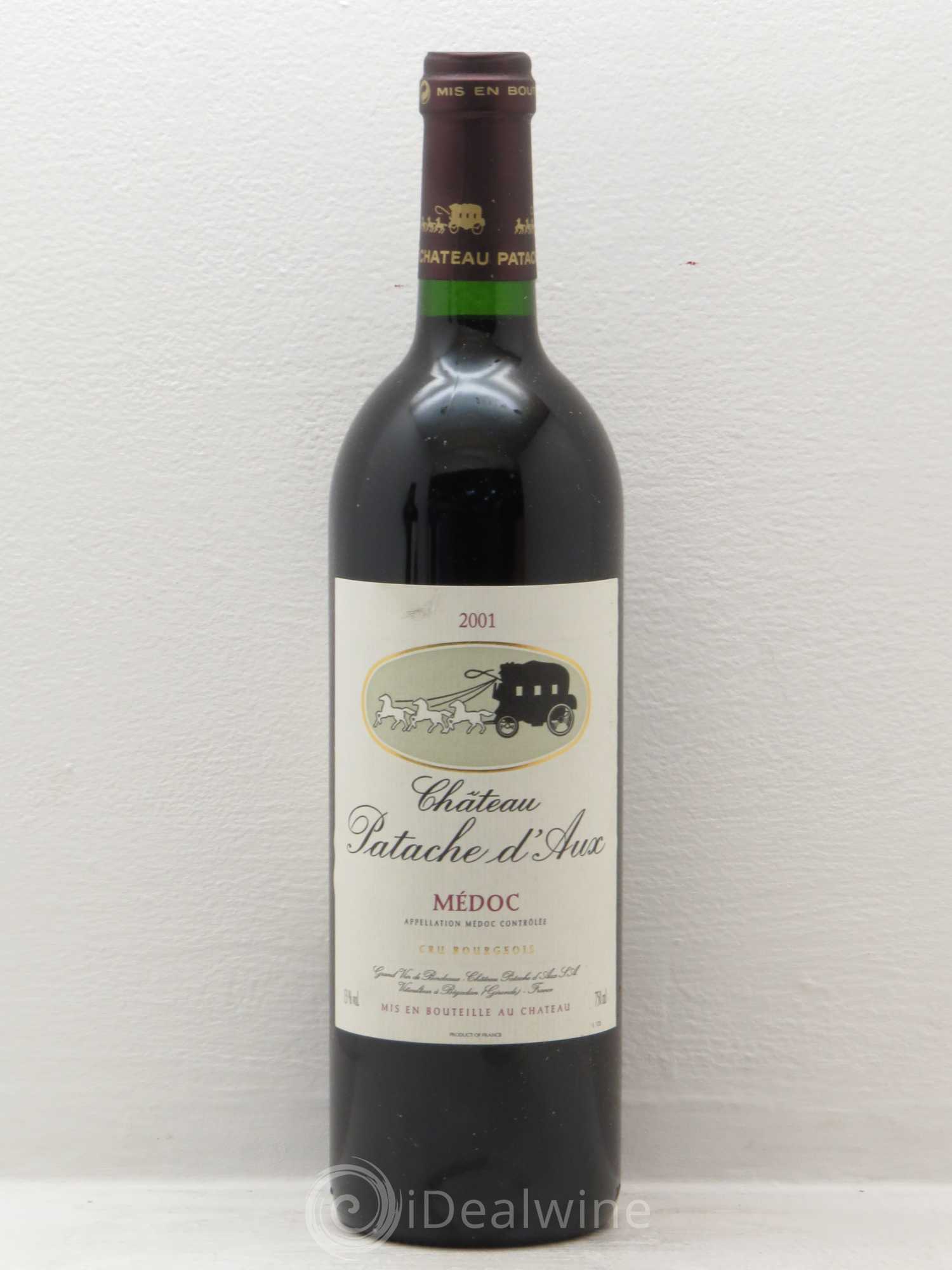 Château Patache d'Aux Cru Bourgeois 2001 - Lot de 1 bouteille - 0