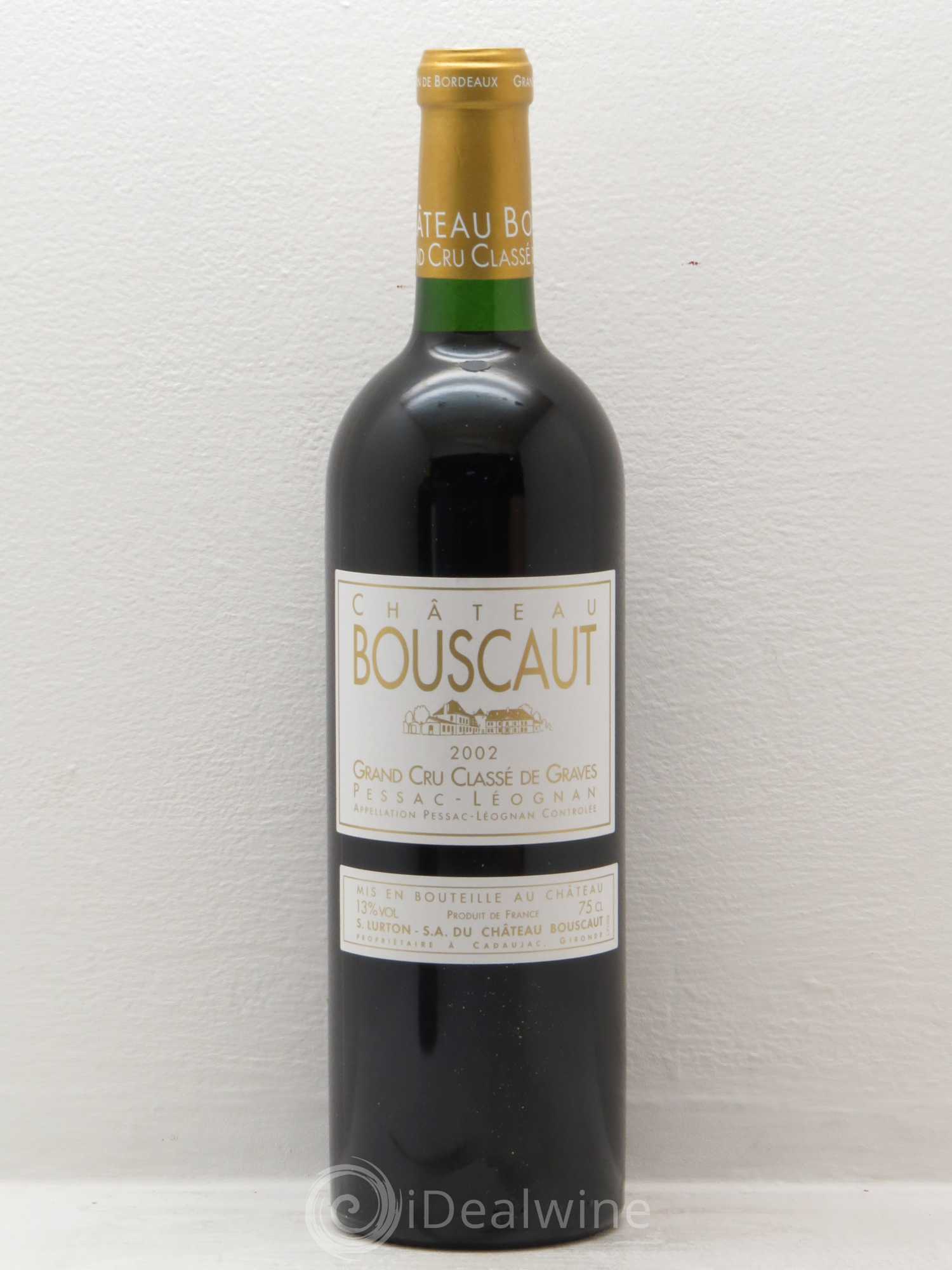 Château Bouscaut Cru Classé de Graves (sans prix de réserve) 2002 - Lot de 1 bouteille - 0