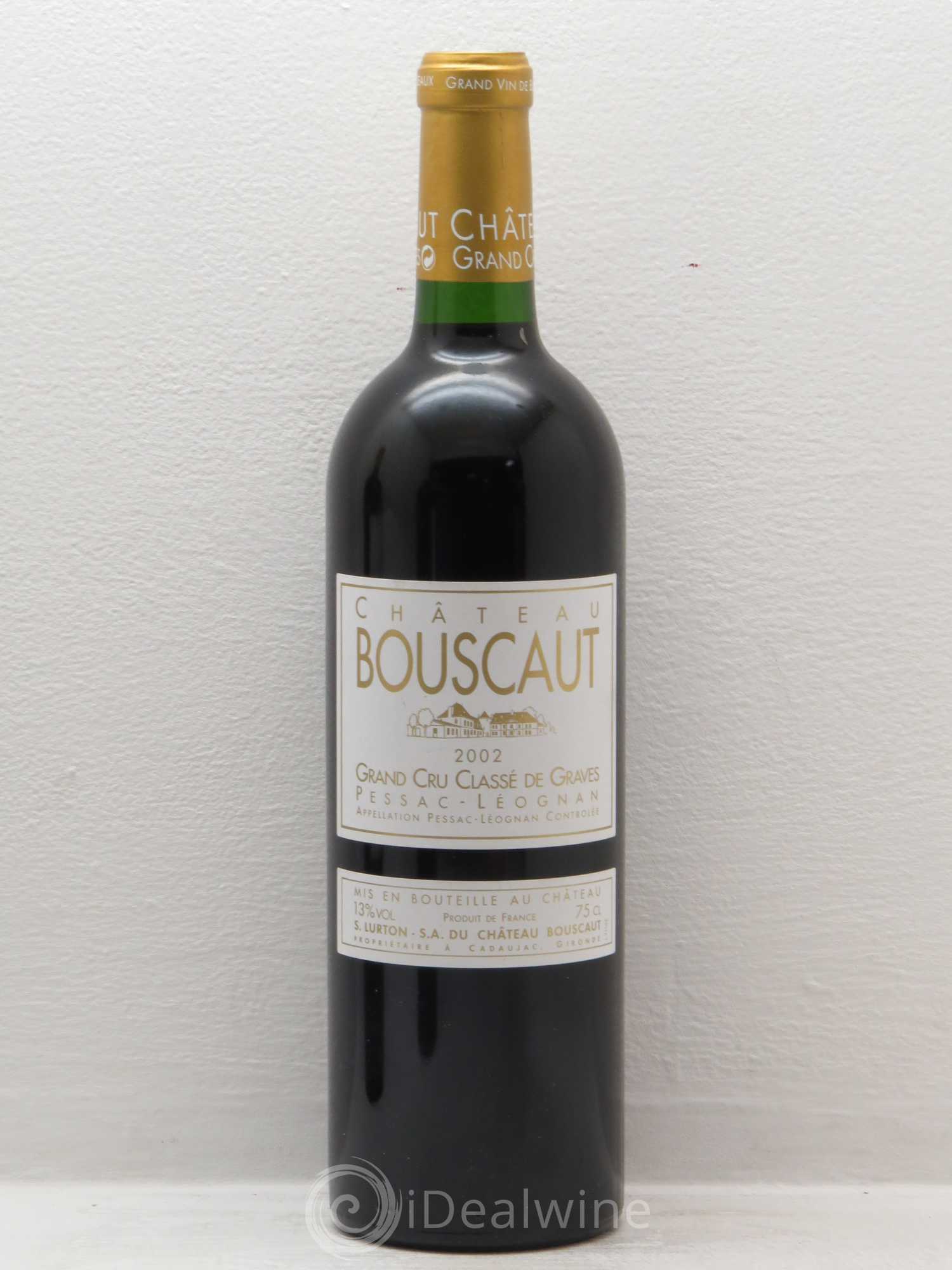 Château Bouscaut Cru Classé de Graves 2002 - Lot de 1 bouteille - 0