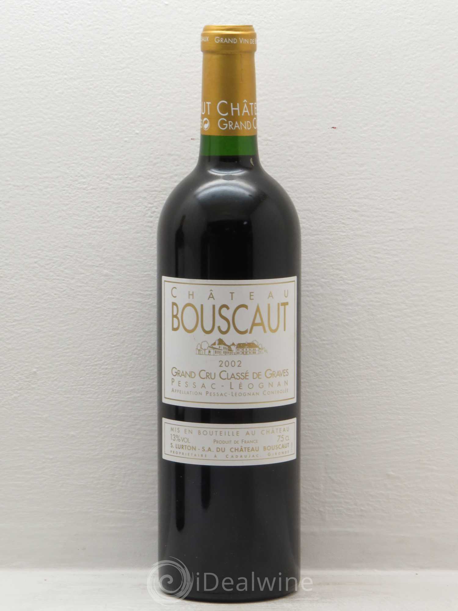 Château Bouscaut Cru Classé de Graves 2002 - Lot de 1 bouteille - 0