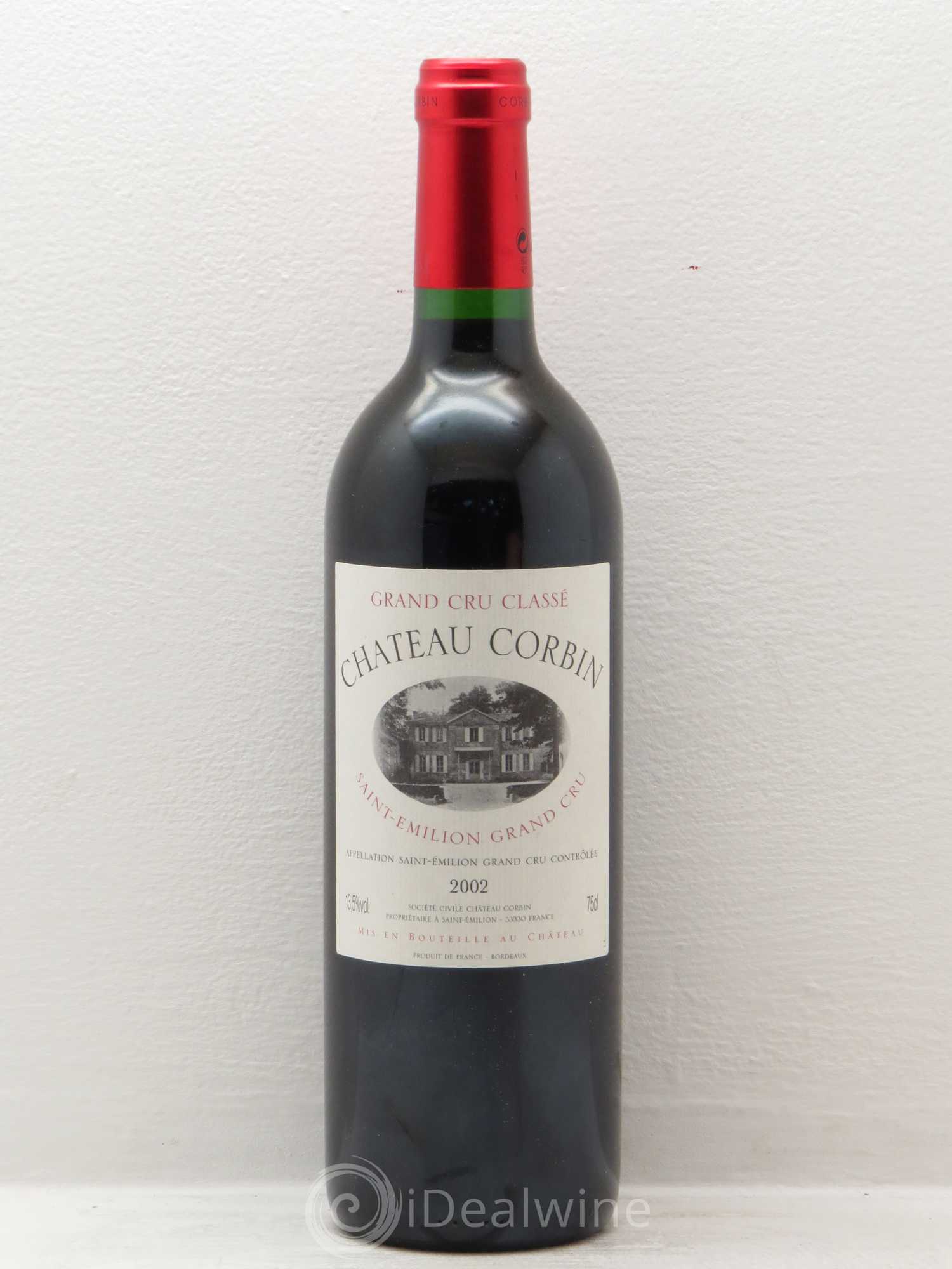 Château Corbin Grand Cru Classé (sans prix de réserve) 2002 - Lot de 1 bouteille - 0