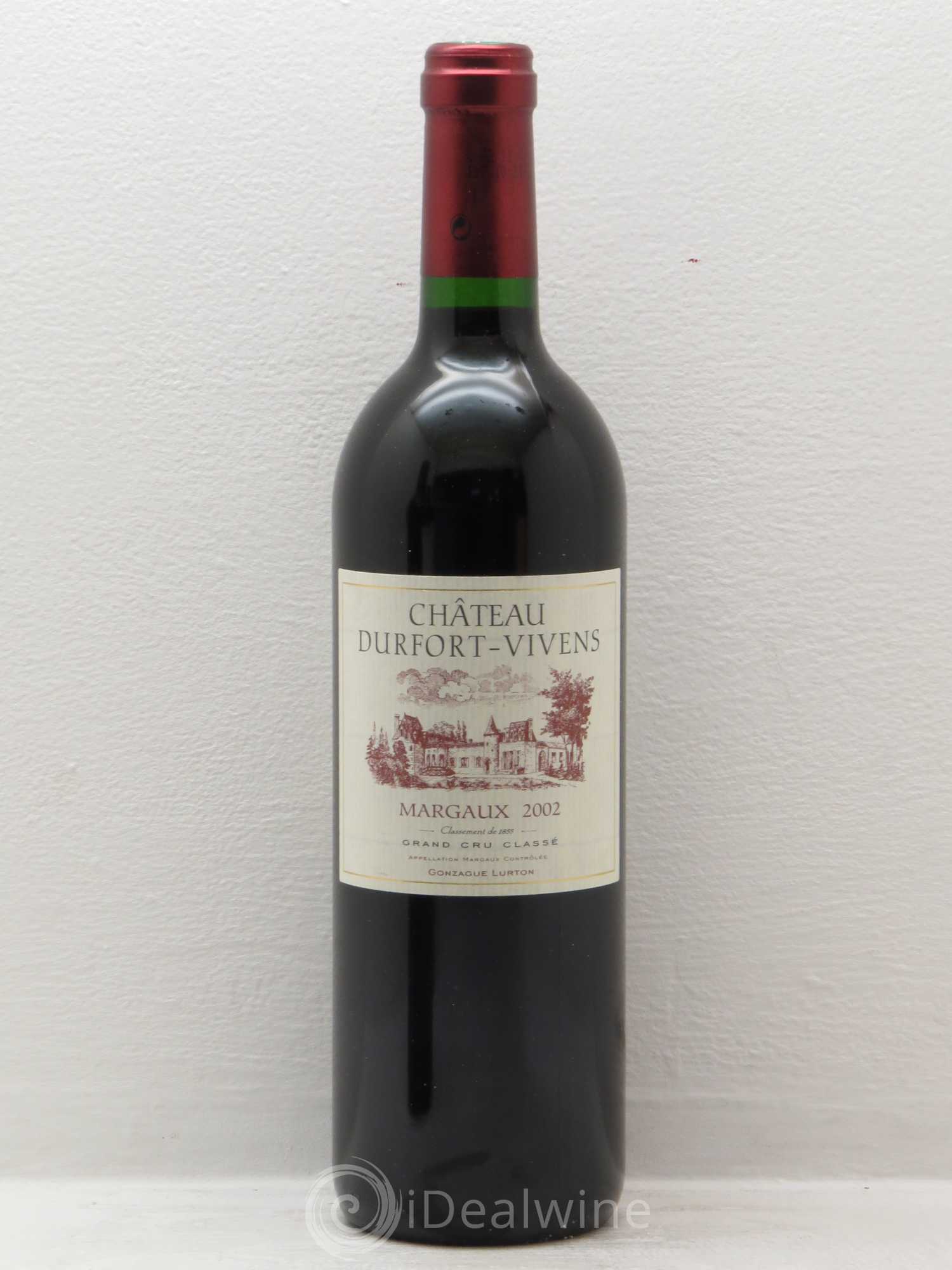 Château Durfort Vivens 2ème Grand Cru Classé 2002 - Lot de 1 bouteille - 0