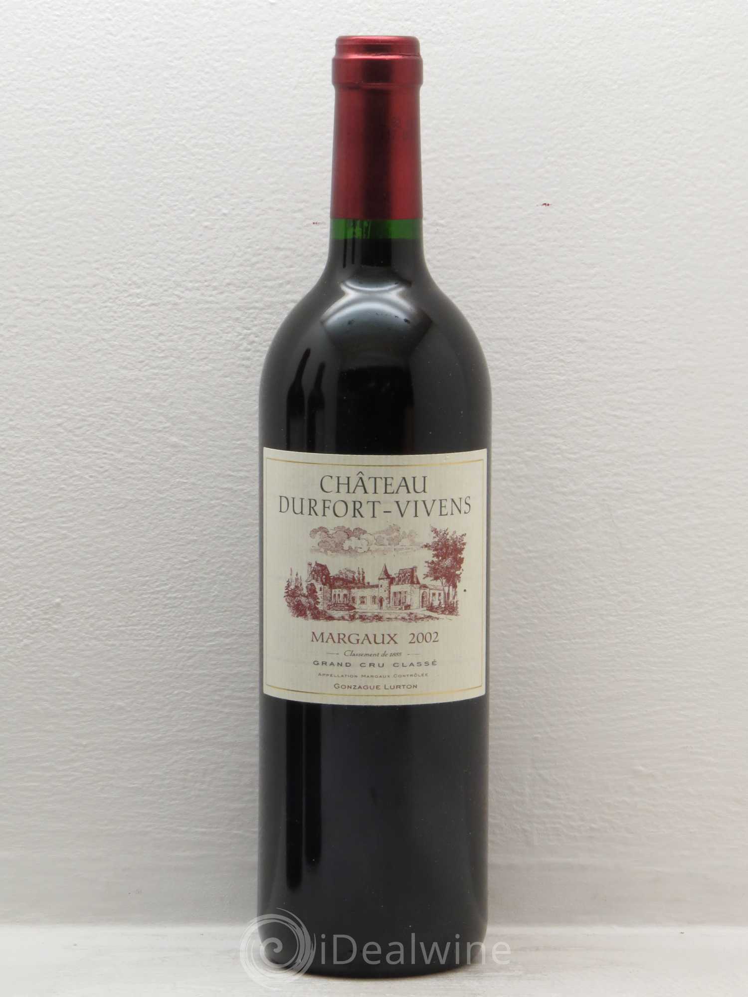 Château Durfort Vivens 2ème Grand Cru Classé 2002 - Lot de 1 bouteille - 0