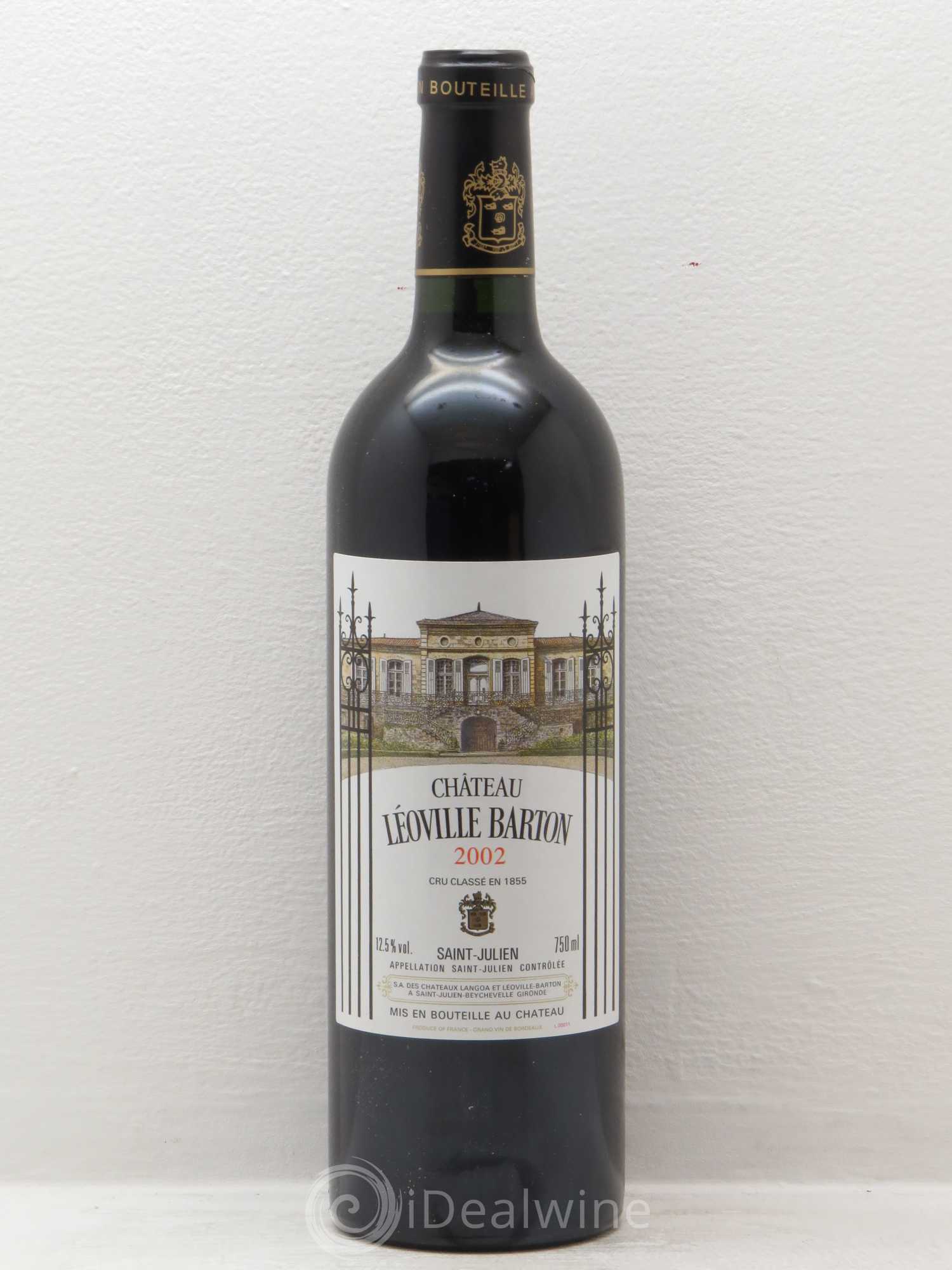 Château Léoville Barton 2ème Grand Cru Classé 2002 - Lot de 1 bouteille - 0