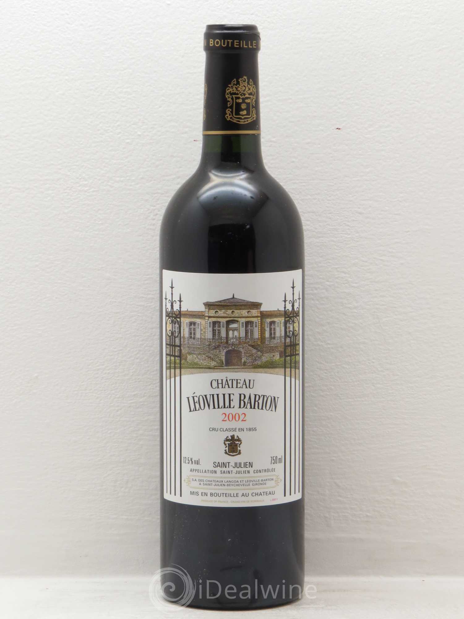 Château Léoville Barton 2ème Grand Cru Classé 2002 - Lot de 1 bouteille - 0