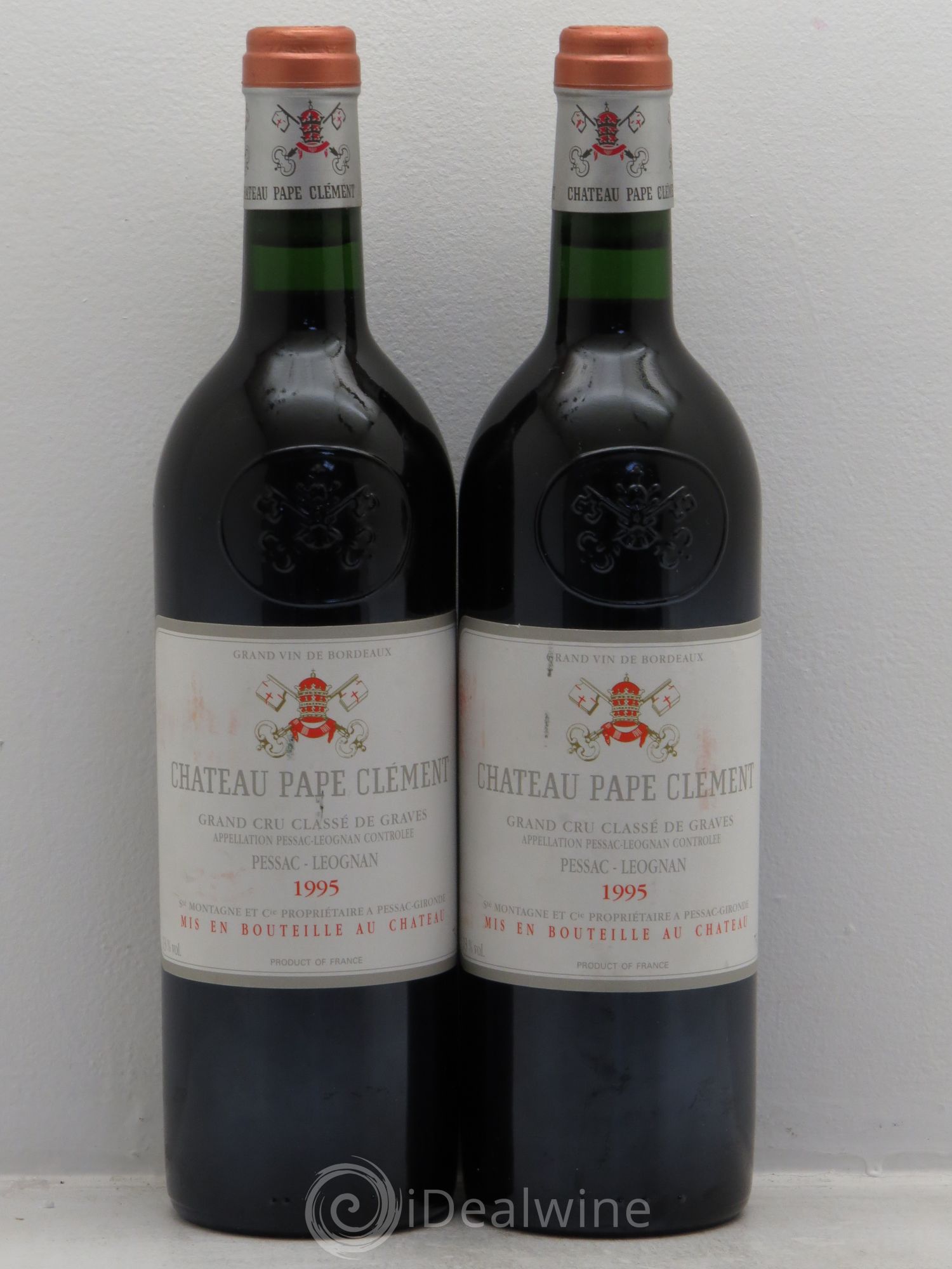 Château Pape Clément Cru Classé de Graves 1995 - Lot de 2 bouteilles - 0
