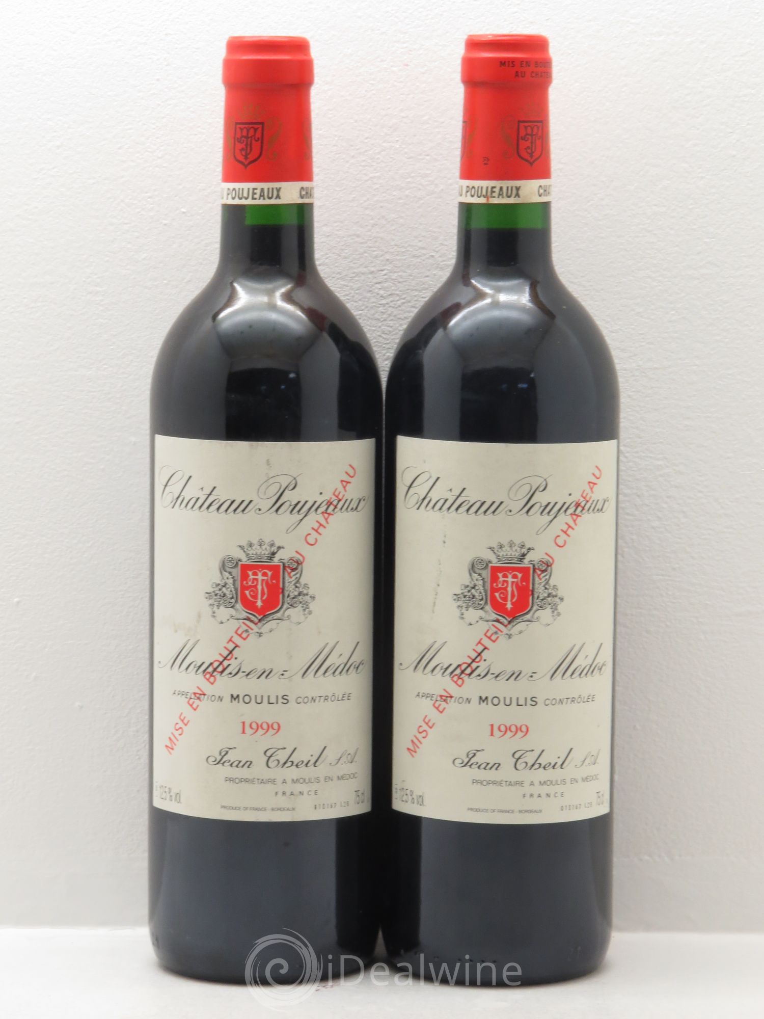 Château Poujeaux 1999 - Lot de 2 bouteilles - 0