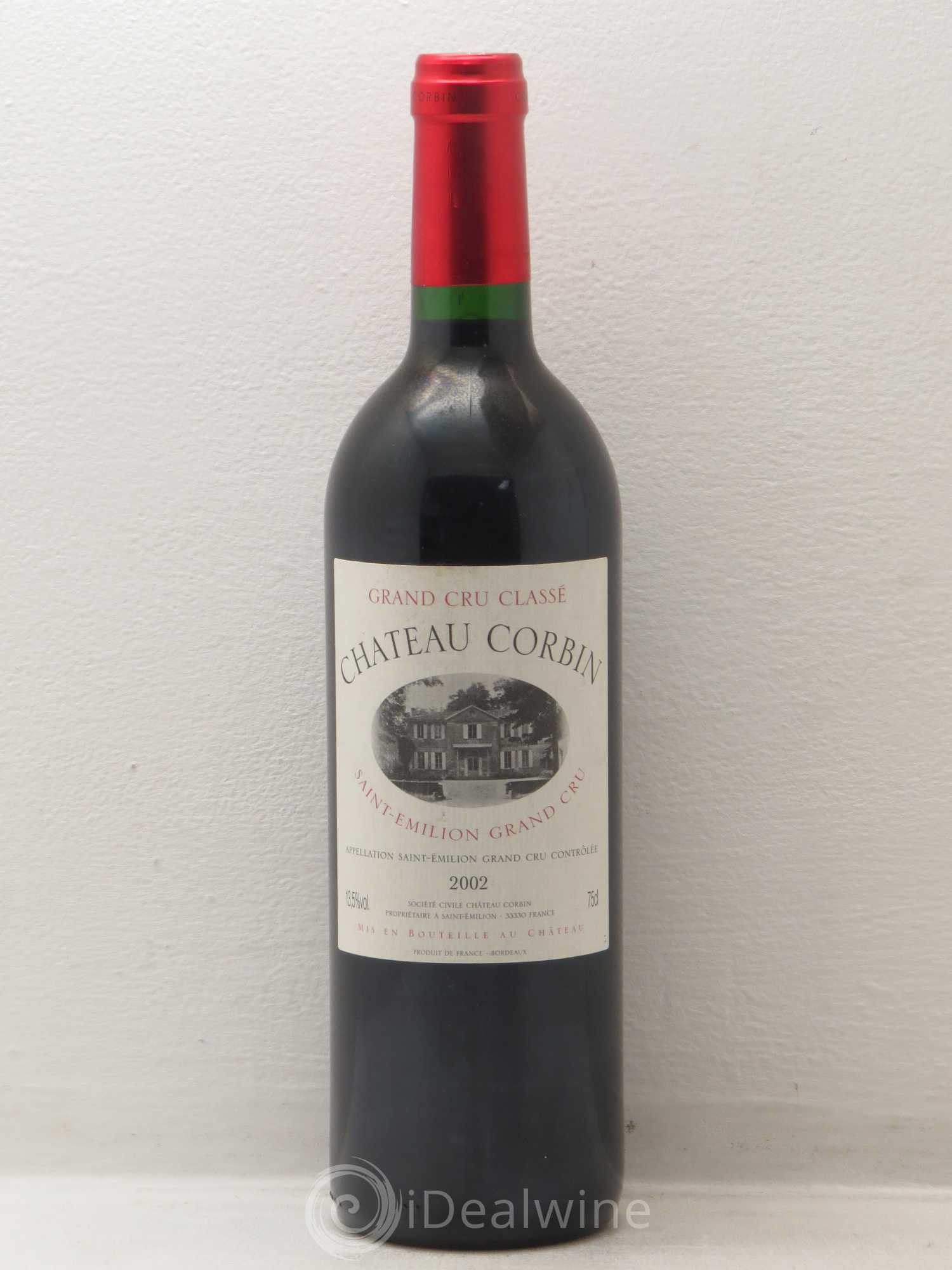Château Corbin Grand Cru Classé (sans prix de réserve) 2002 - Lot de 1 bouteille - 0
