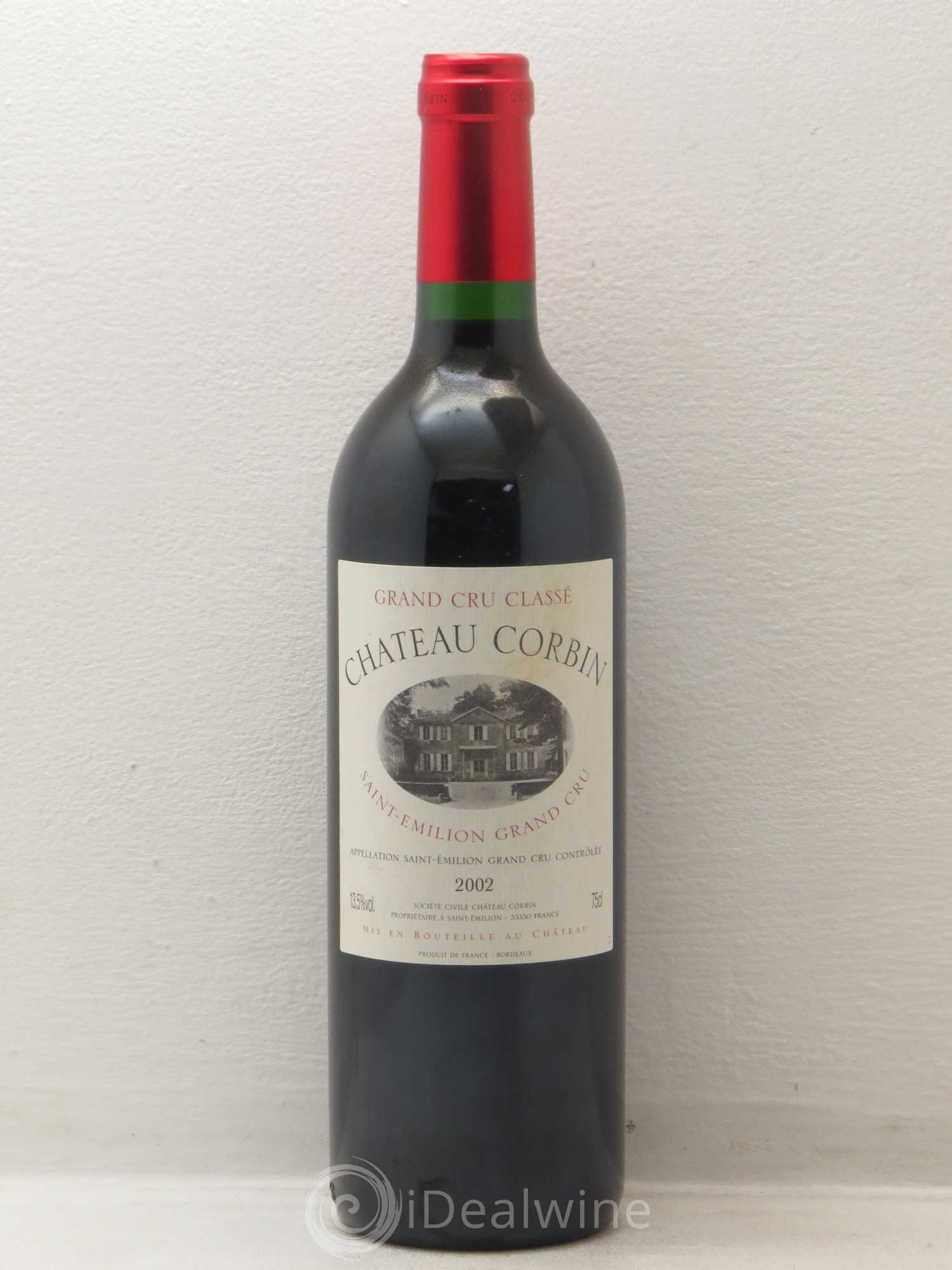 Château Corbin Grand Cru Classé (sans prix de réserve) 2002 - Lot de 1 bouteille - 0