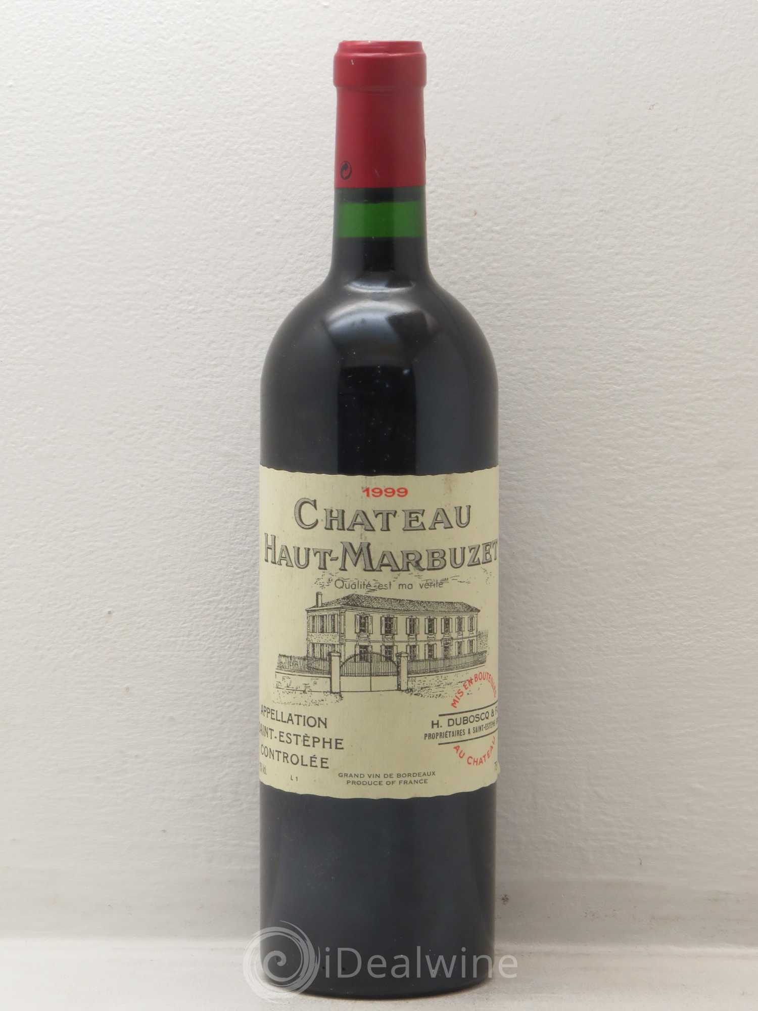 Château Haut Marbuzet 1999 - Lot de 1 bouteille - 0