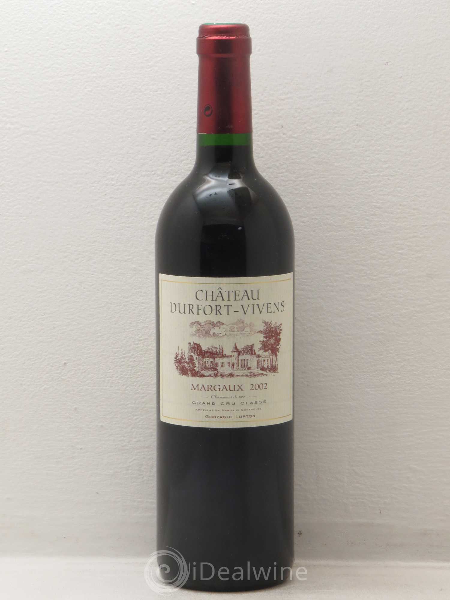 Château Durfort Vivens 2ème Grand Cru Classé (sans prix de réserve) 2002 - Lot de 1 bouteille - 0