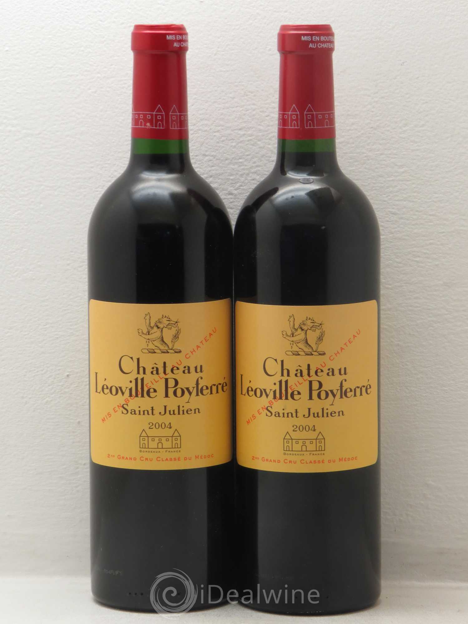 Château Léoville Poyferré 2ème Grand Cru Classé 2004 - Lot de 2 bouteilles - 0