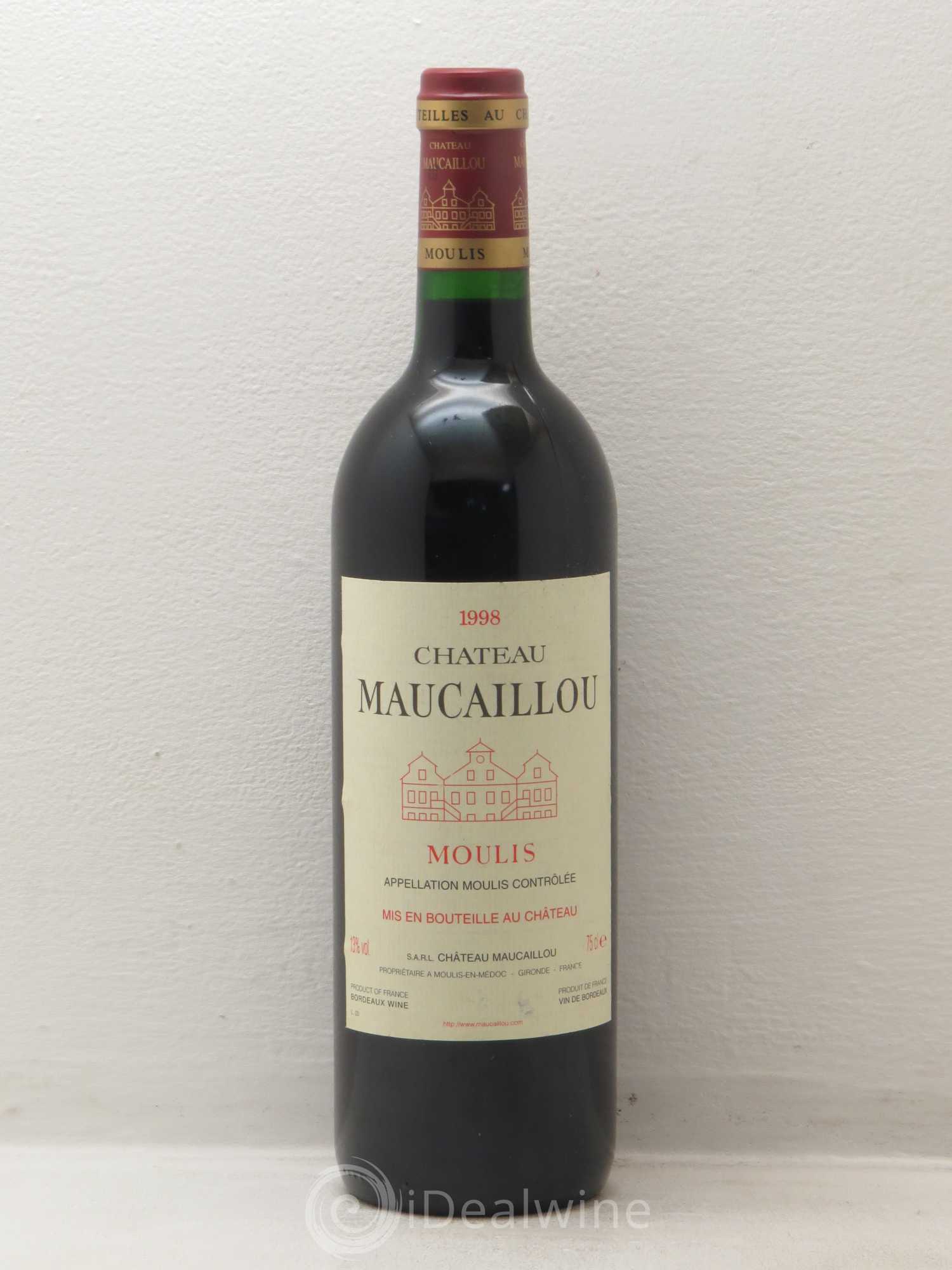 Château Maucaillou (sans prix de réserve) 1998 - Lot de 1 bouteille - 0