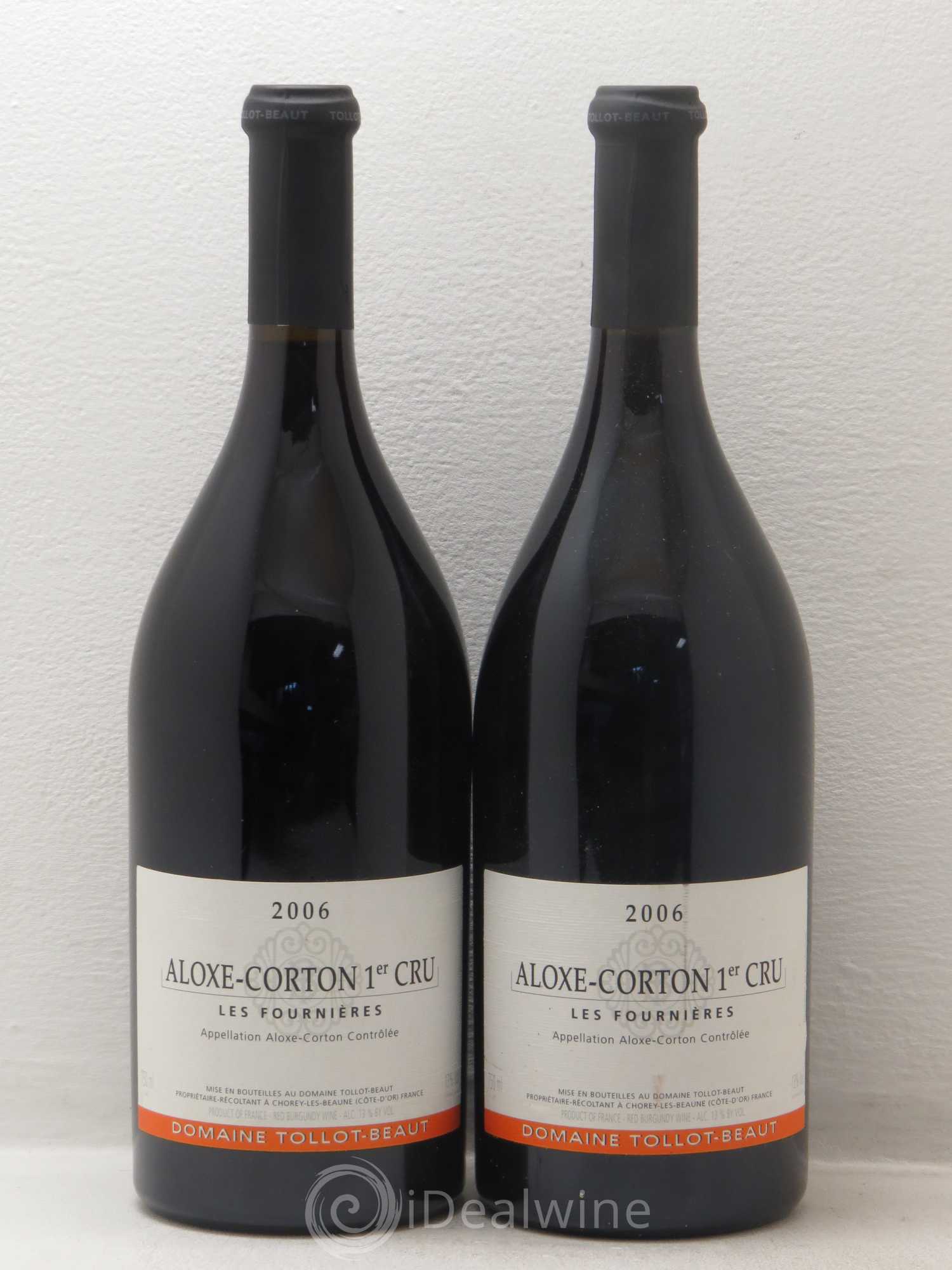 Aloxe-Corton 1er Cru Tollot Beaut - Les Fournières 2006 - Posten von 2 Flaschen - 0