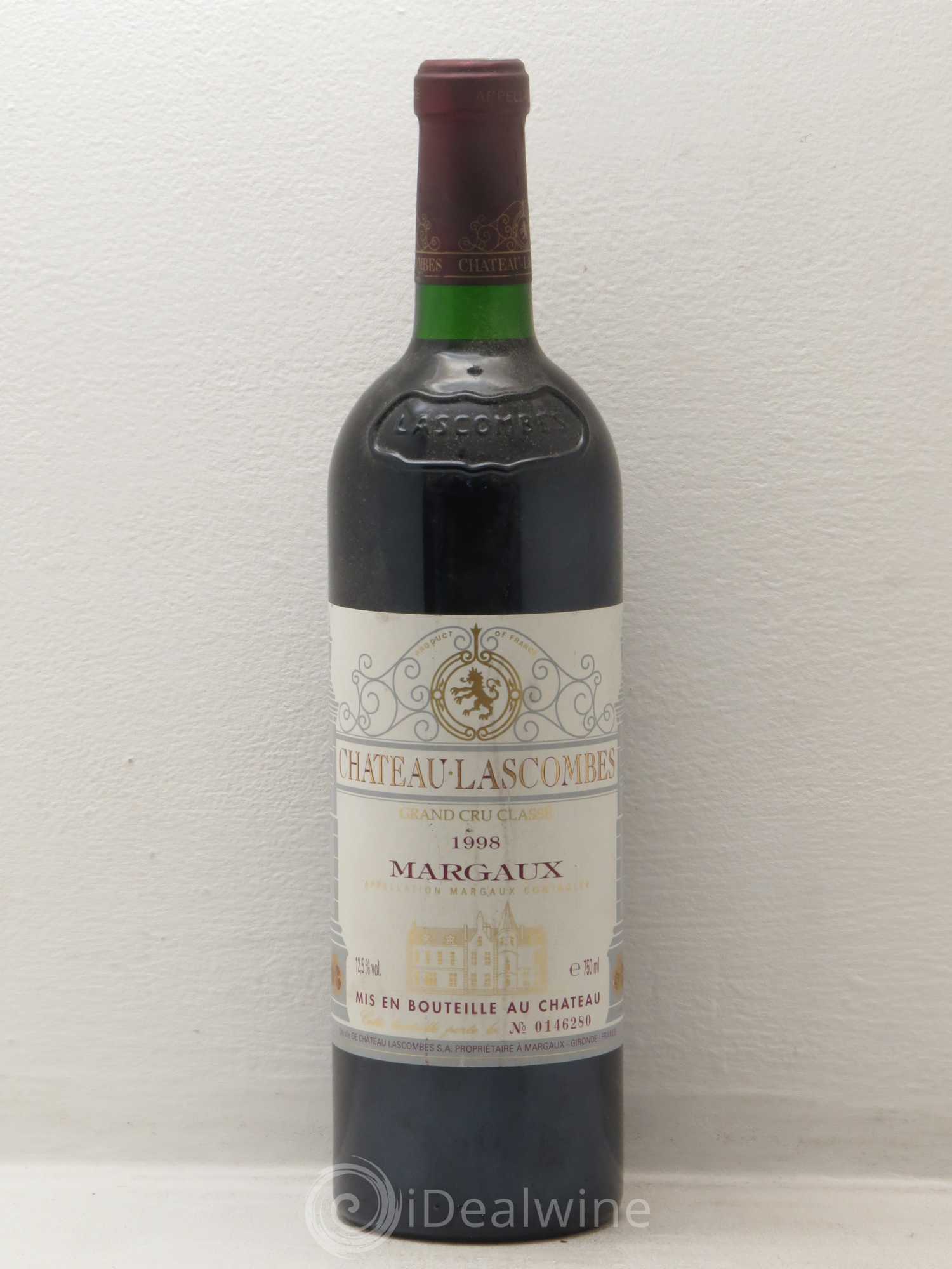 Château Lascombes 2ème Grand Cru Classé 1998 - Lot de 1 bouteille - 0