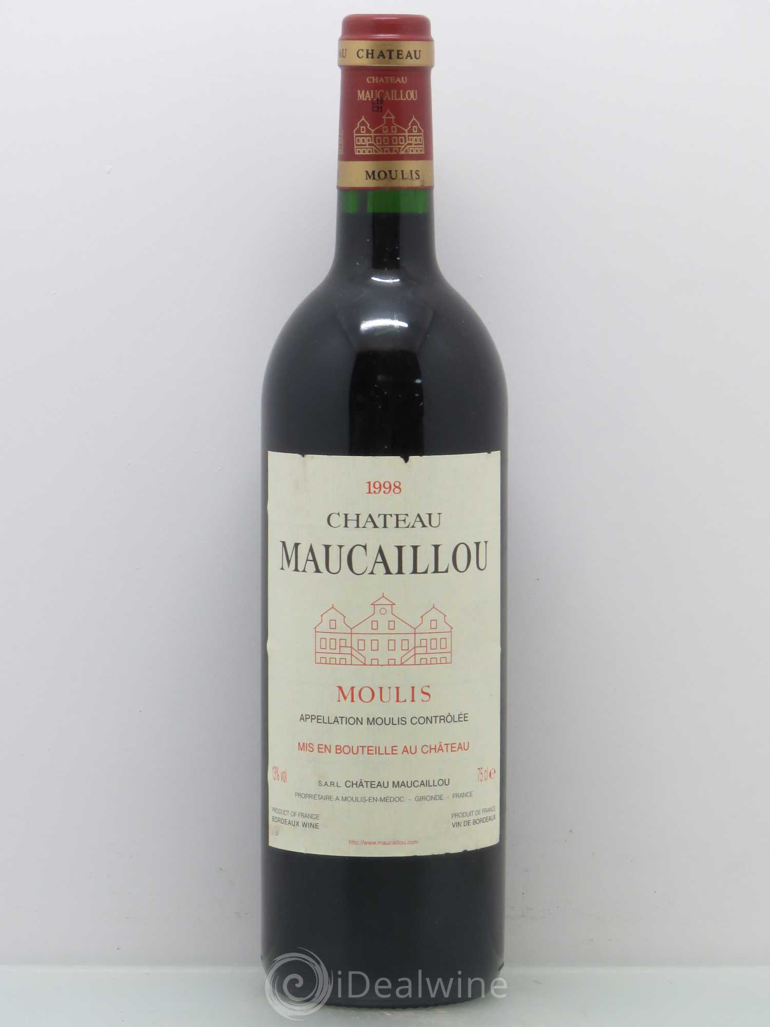 Château Maucaillou 1998 - Lot de 1 bouteille - 0