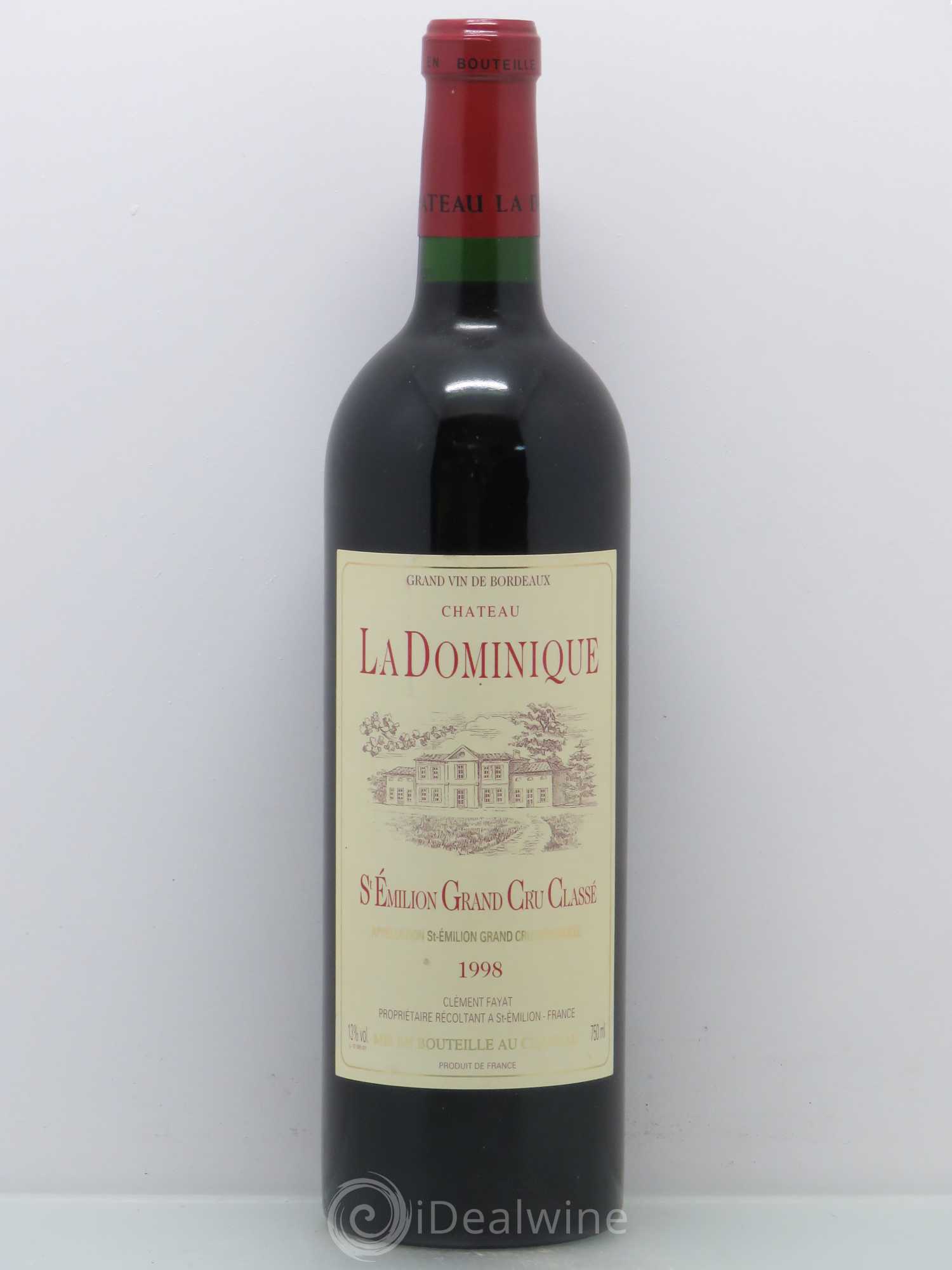 Château la Dominique Grand Cru Classé 1998 - Lot de 1 bouteille - 0
