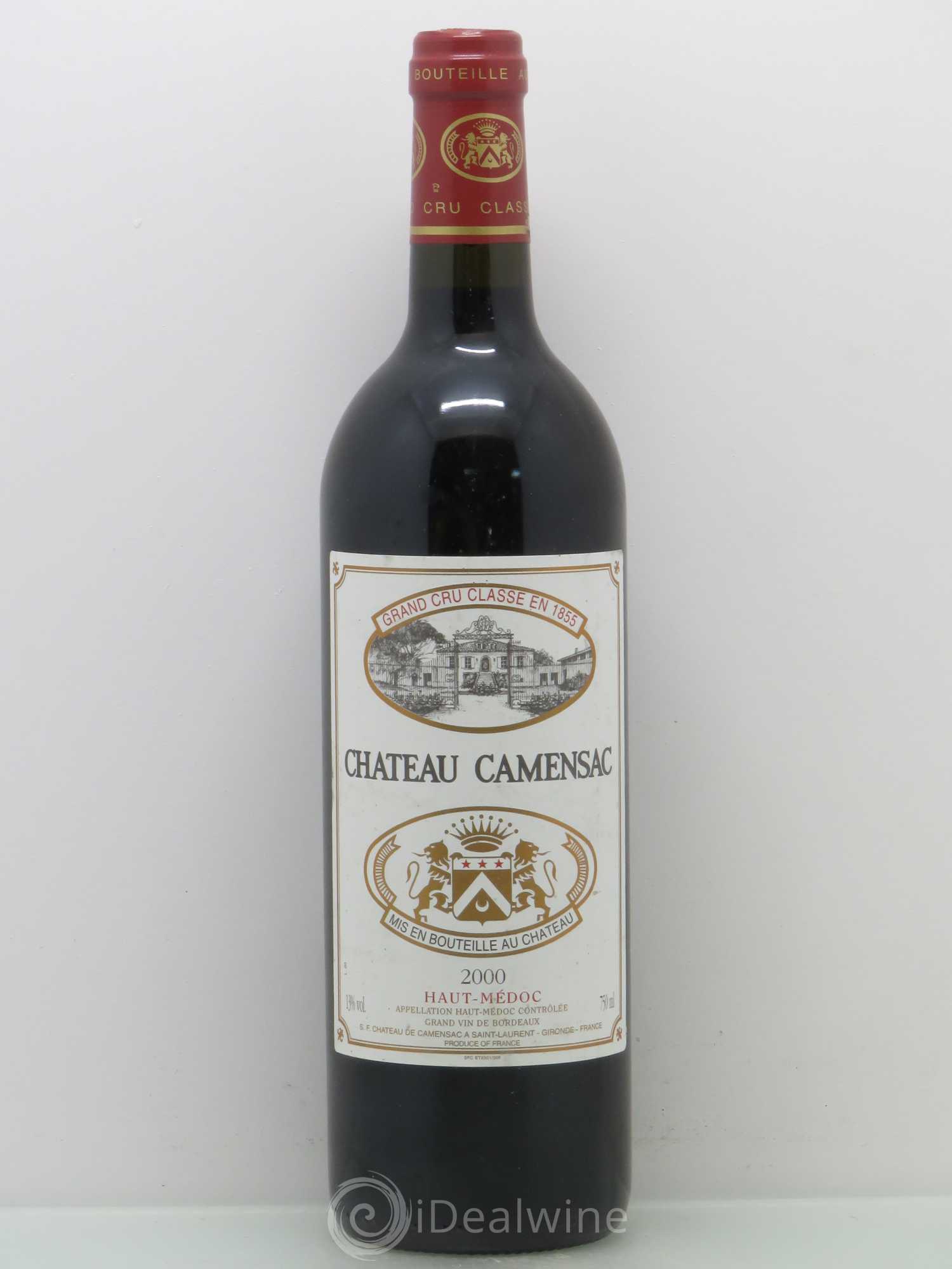 Château Camensac 5ème Grand Cru Classé 2000 - Lot de 1 bouteille - 0