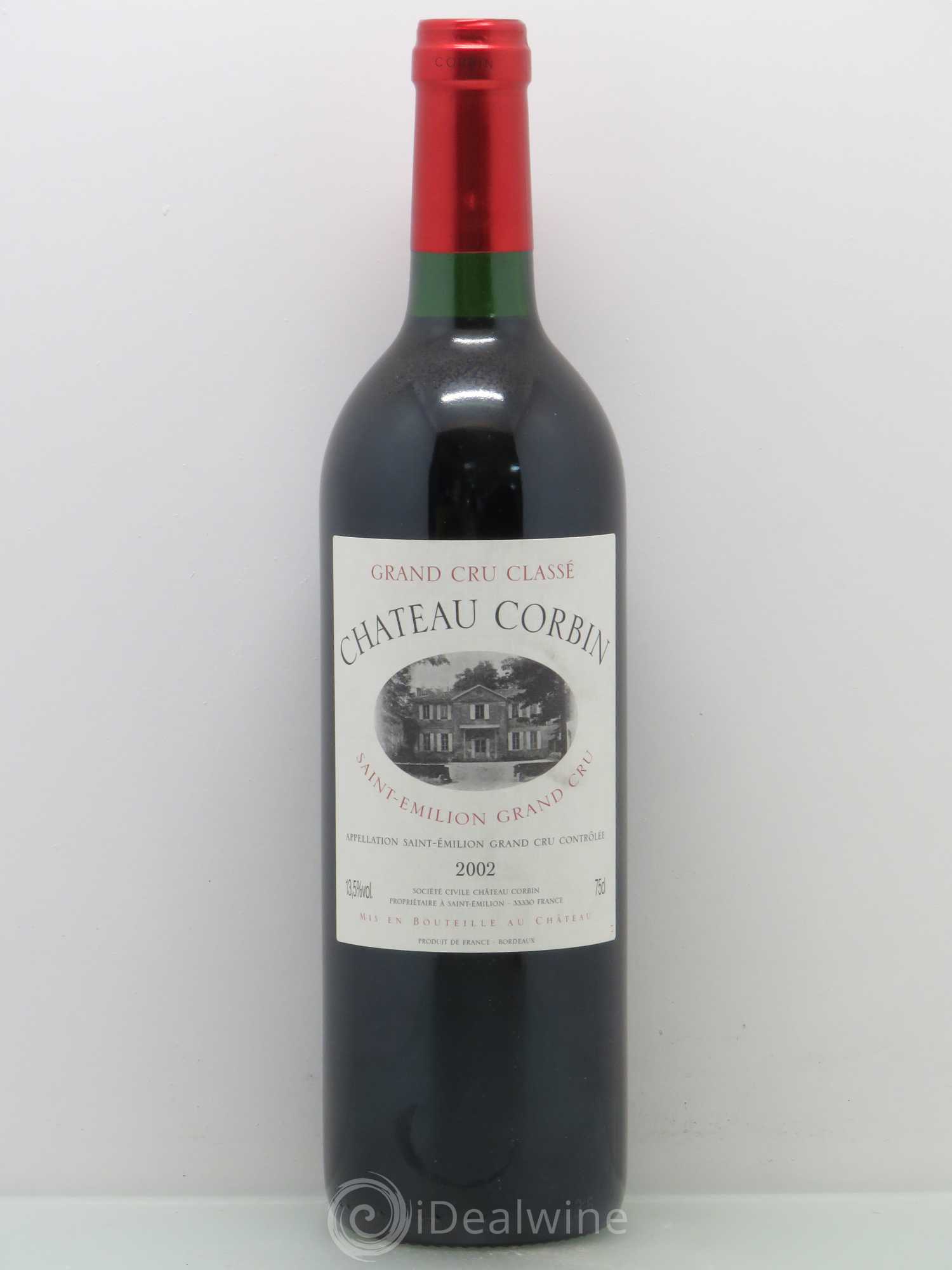 Château Corbin Grand Cru Classé 2002 - Posten von 1 Flasche - 0