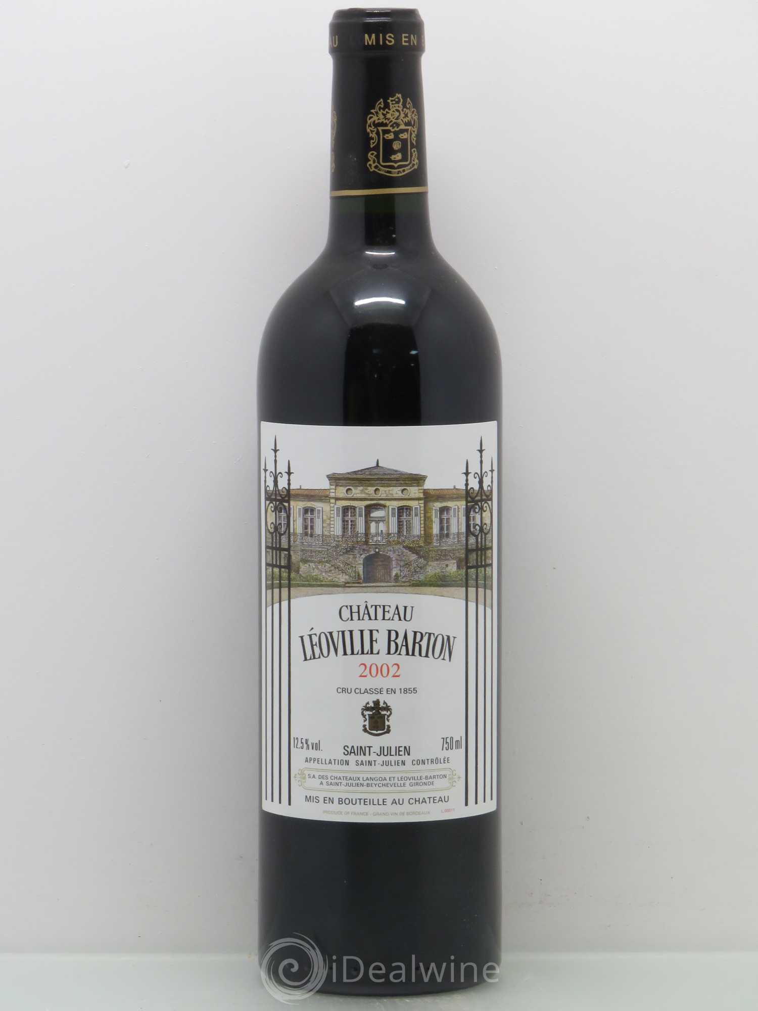 Château Léoville Barton 2ème Grand Cru Classé 2002 - Lot de 1 bouteille - 0