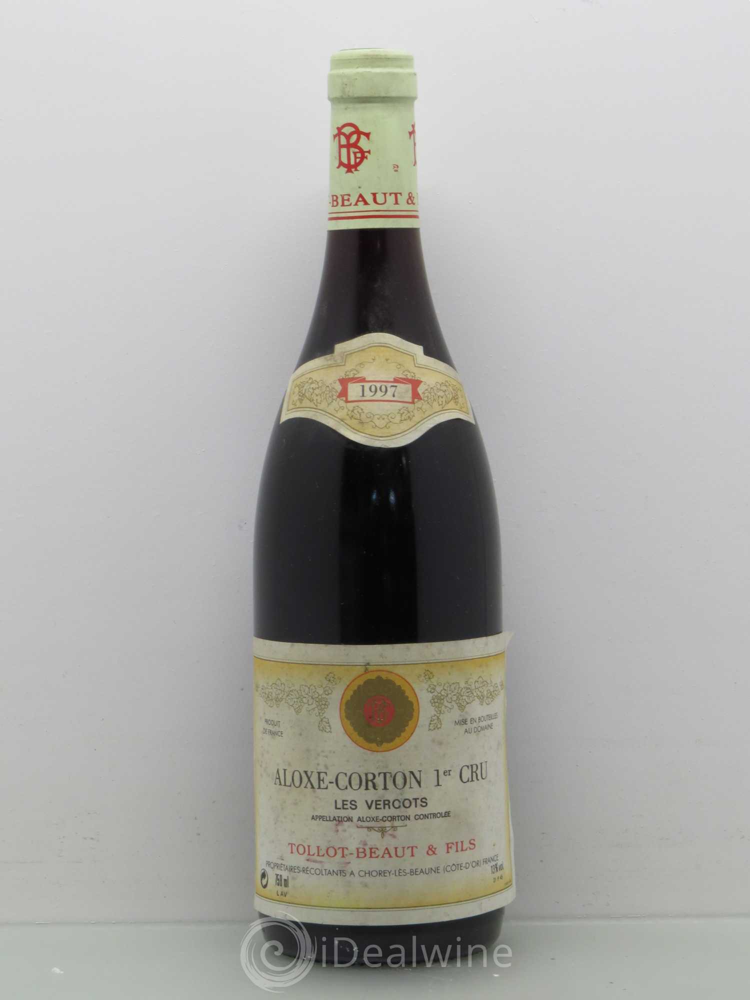 Aloxe-Corton 1er Cru Les Vercots Tollot Beaut (Domaine) 1997 - Lot de 1 bouteille - 0