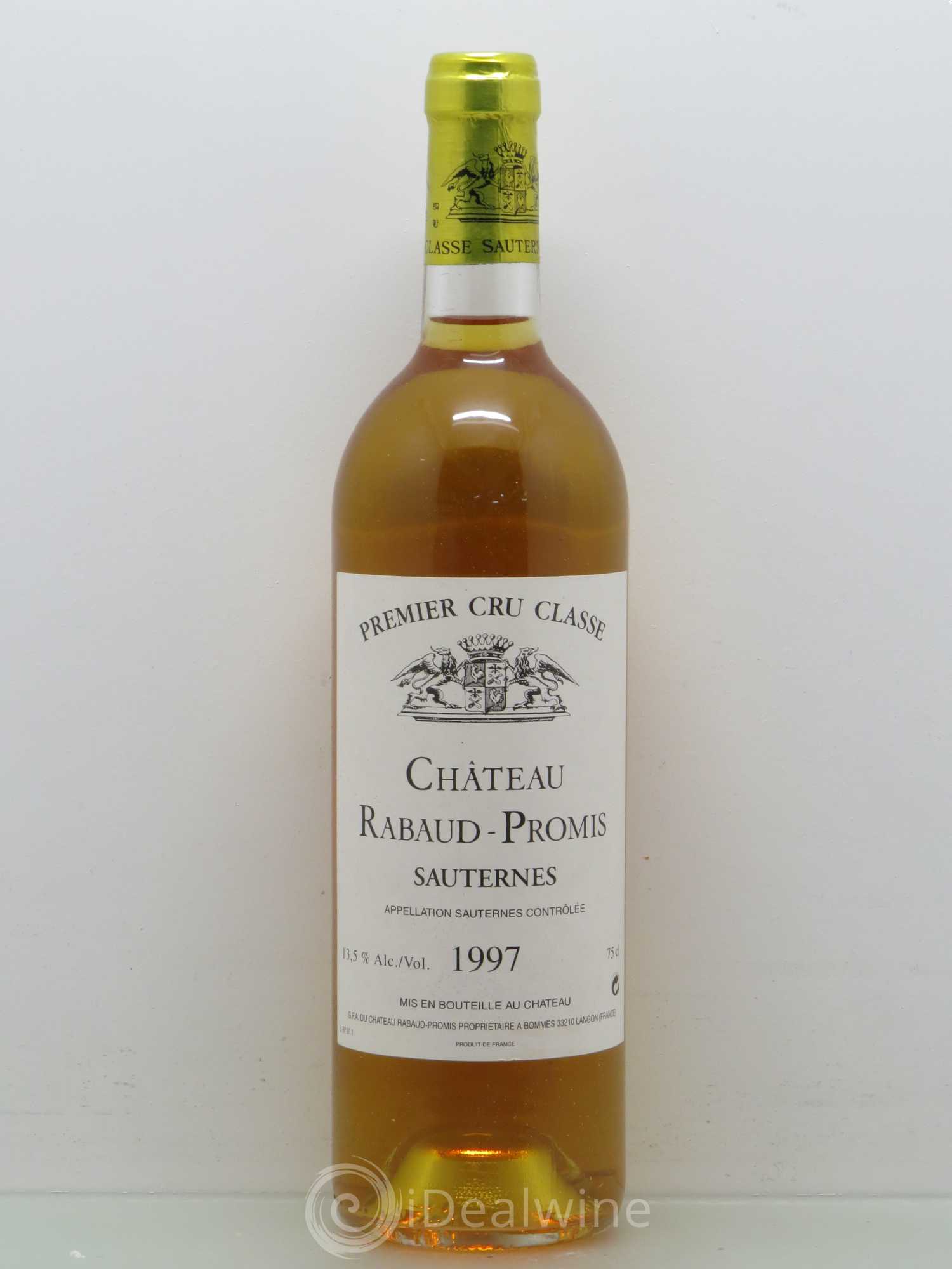 Château Rabaud Promis 1er Grand Cru Classé 1997 - Posten von 1 Flasche - 0