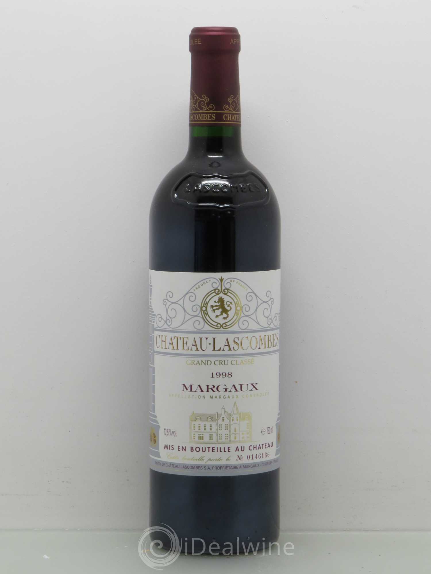Château Lascombes 2ème Grand Cru Classé 1998 - Lot de 1 bouteille - 0