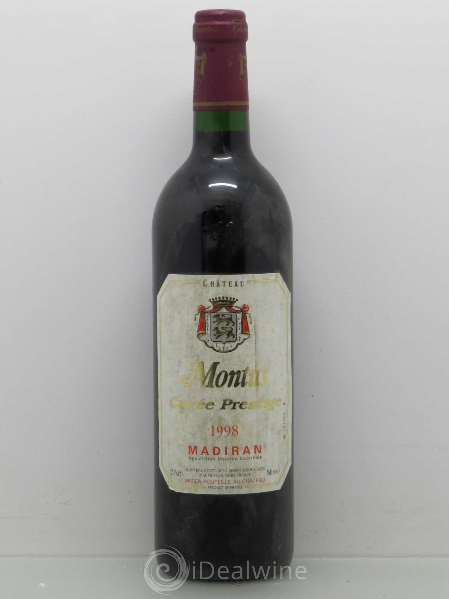 Madiran Château Montus-Prestige Alain Brumont 1998 - Lot de 1 bouteille - 0
