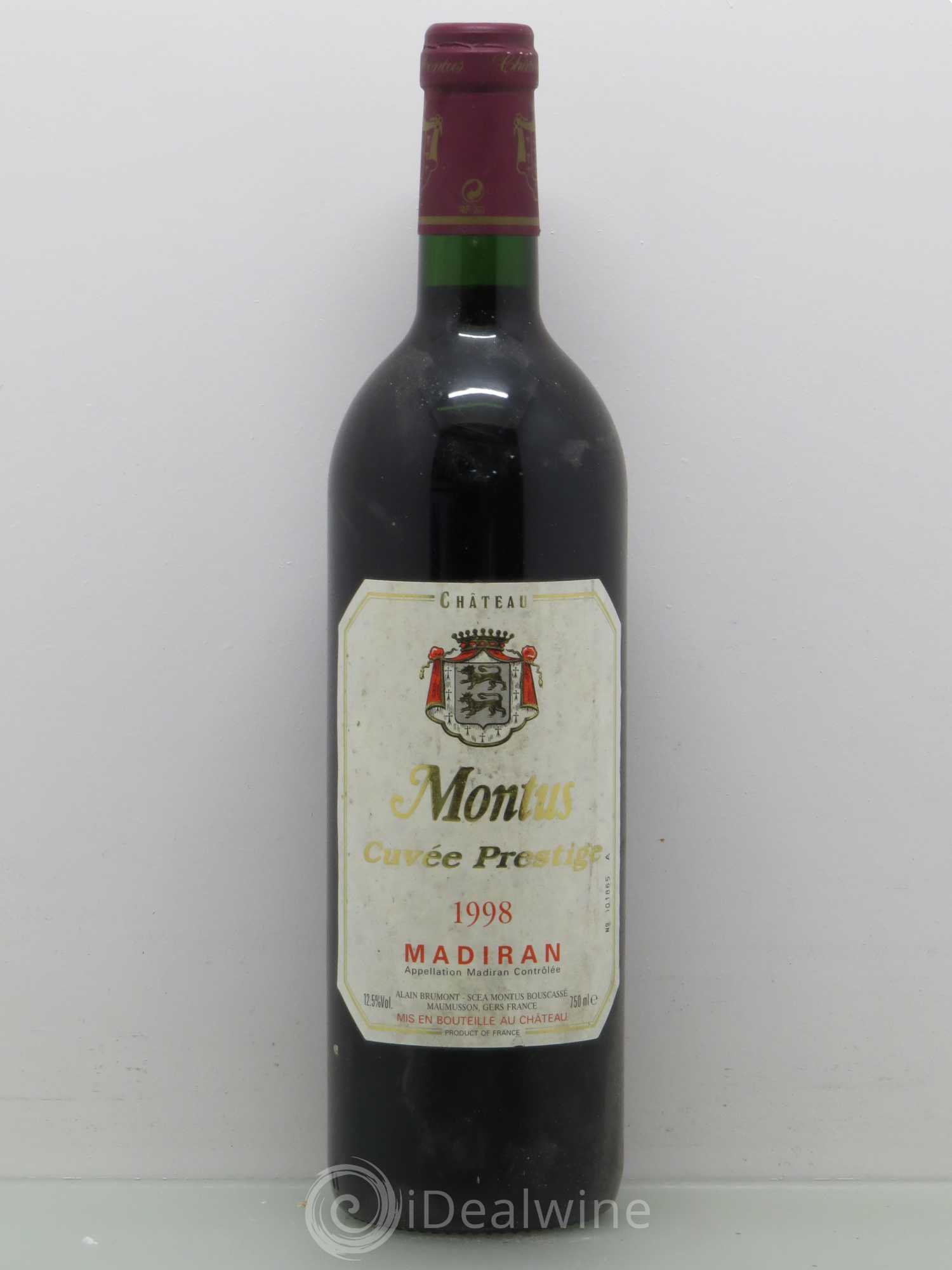 Madiran Château Montus-Prestige Alain Brumont 1998 - Lot de 1 bouteille - 0