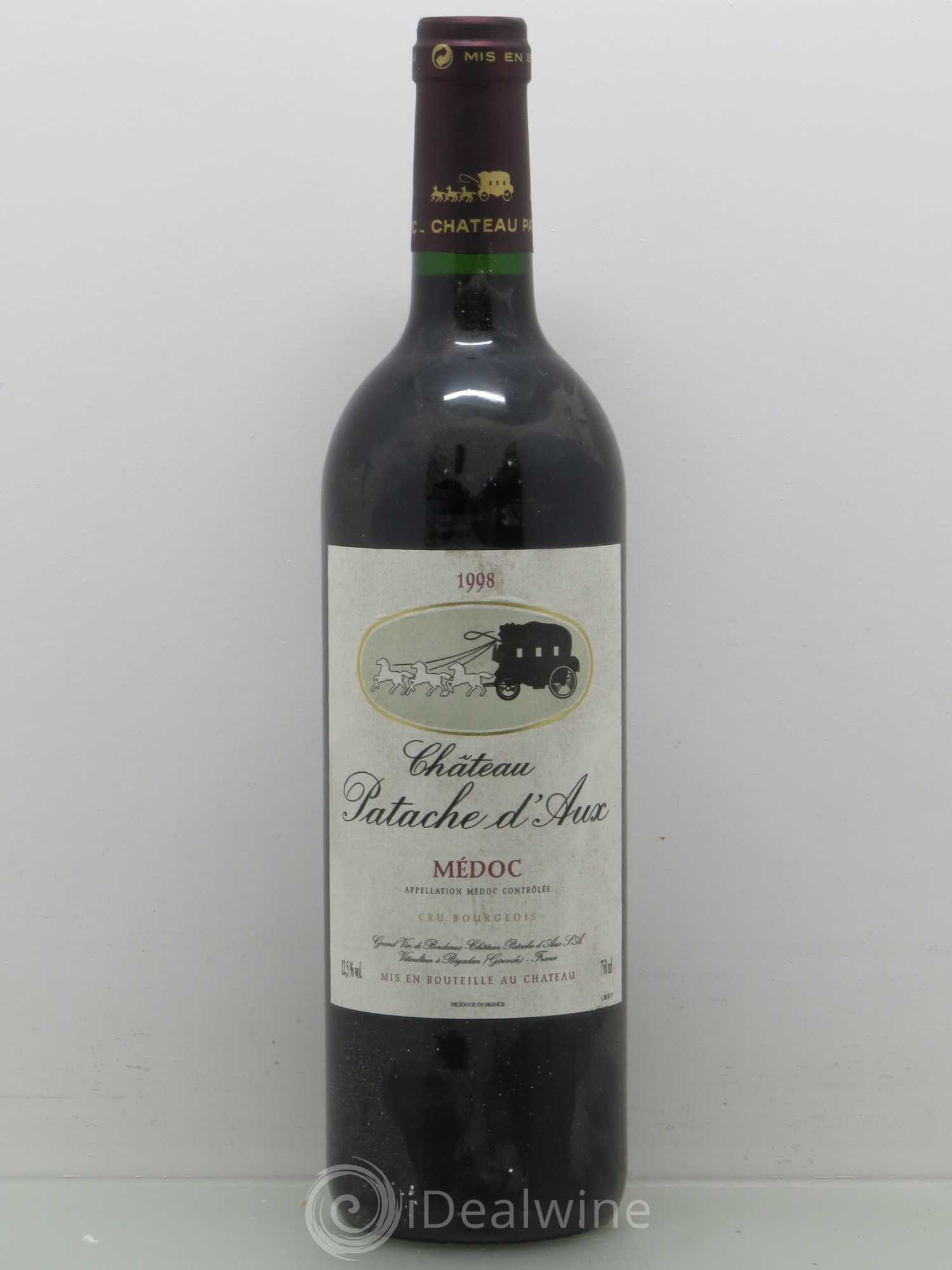 Château Patache d'Aux Cru Bourgeois (sans prix de reserve) 1998 - Lot de 1 bouteille - 0