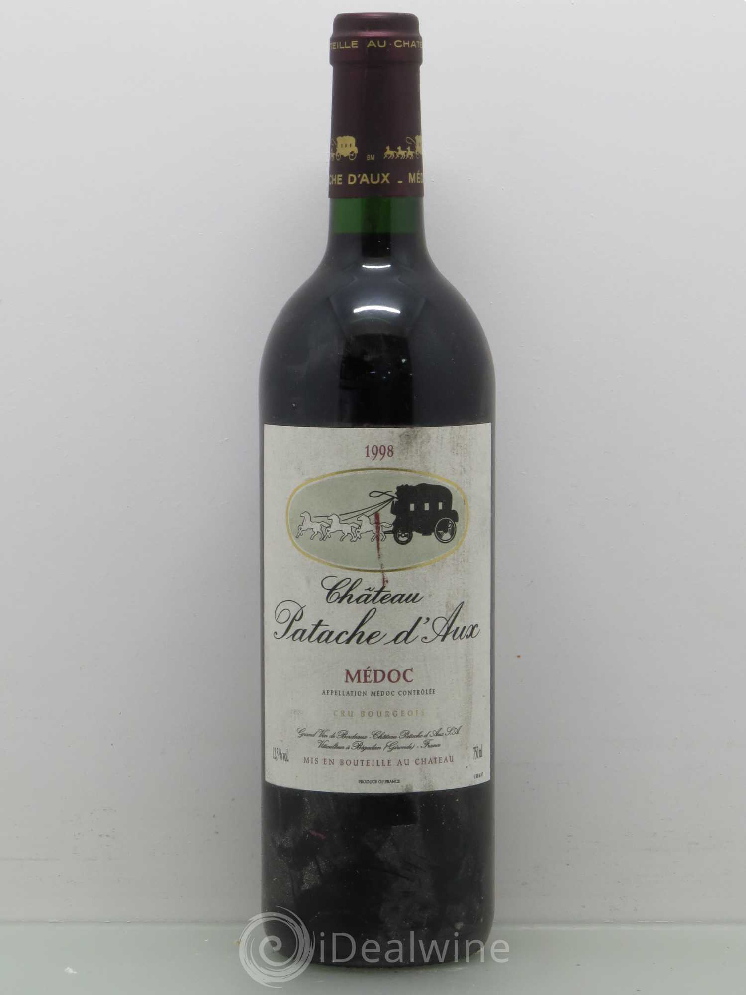 Château Patache d'Aux Cru Bourgeois (sans prix de reserve) 1998 - Lot de 1 bouteille - 0